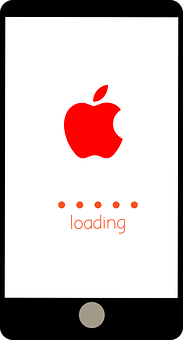 Ecran de încărcare cu logo Apple iPhone Fundal
