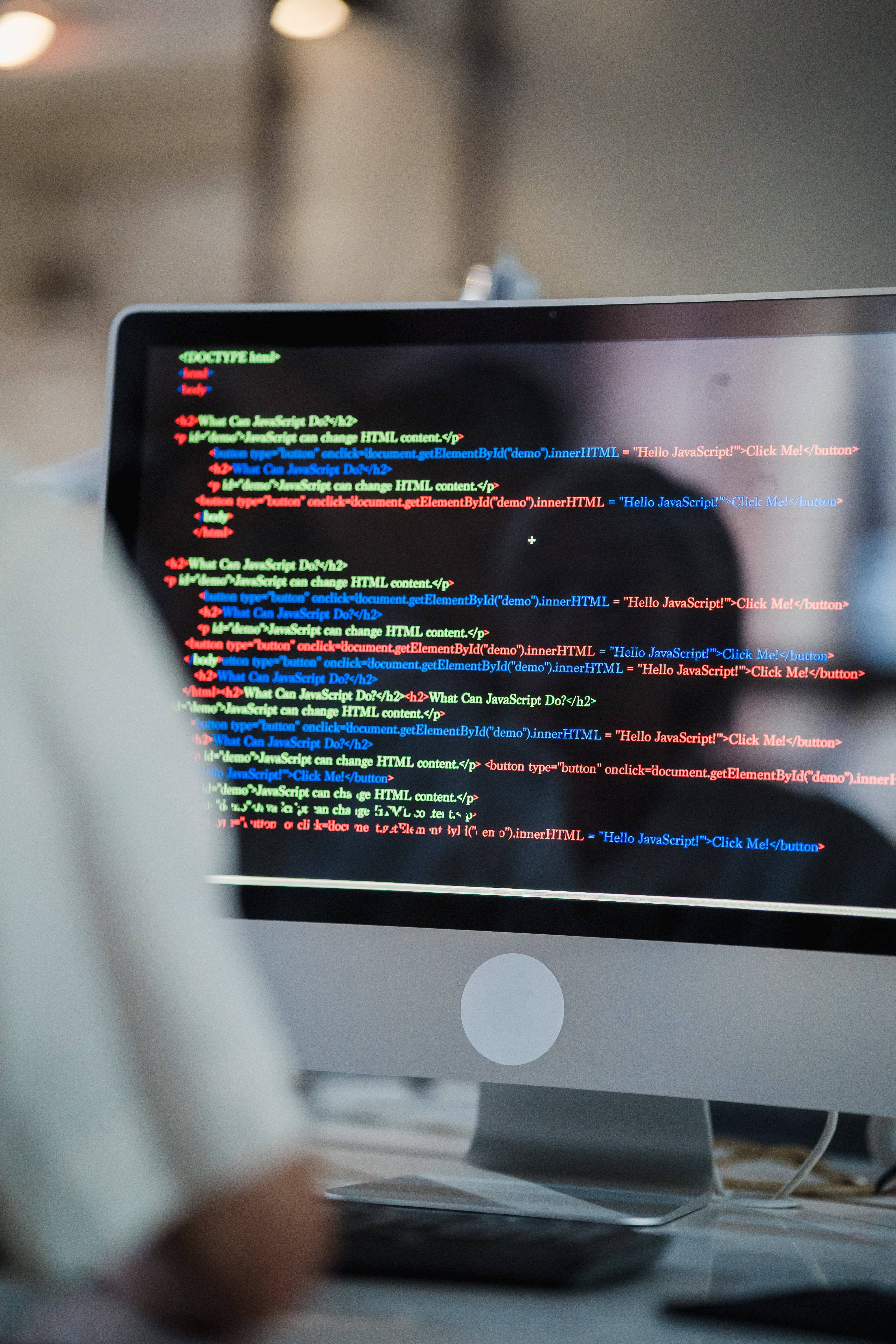 Ecran de Mac al programatorului Fundal