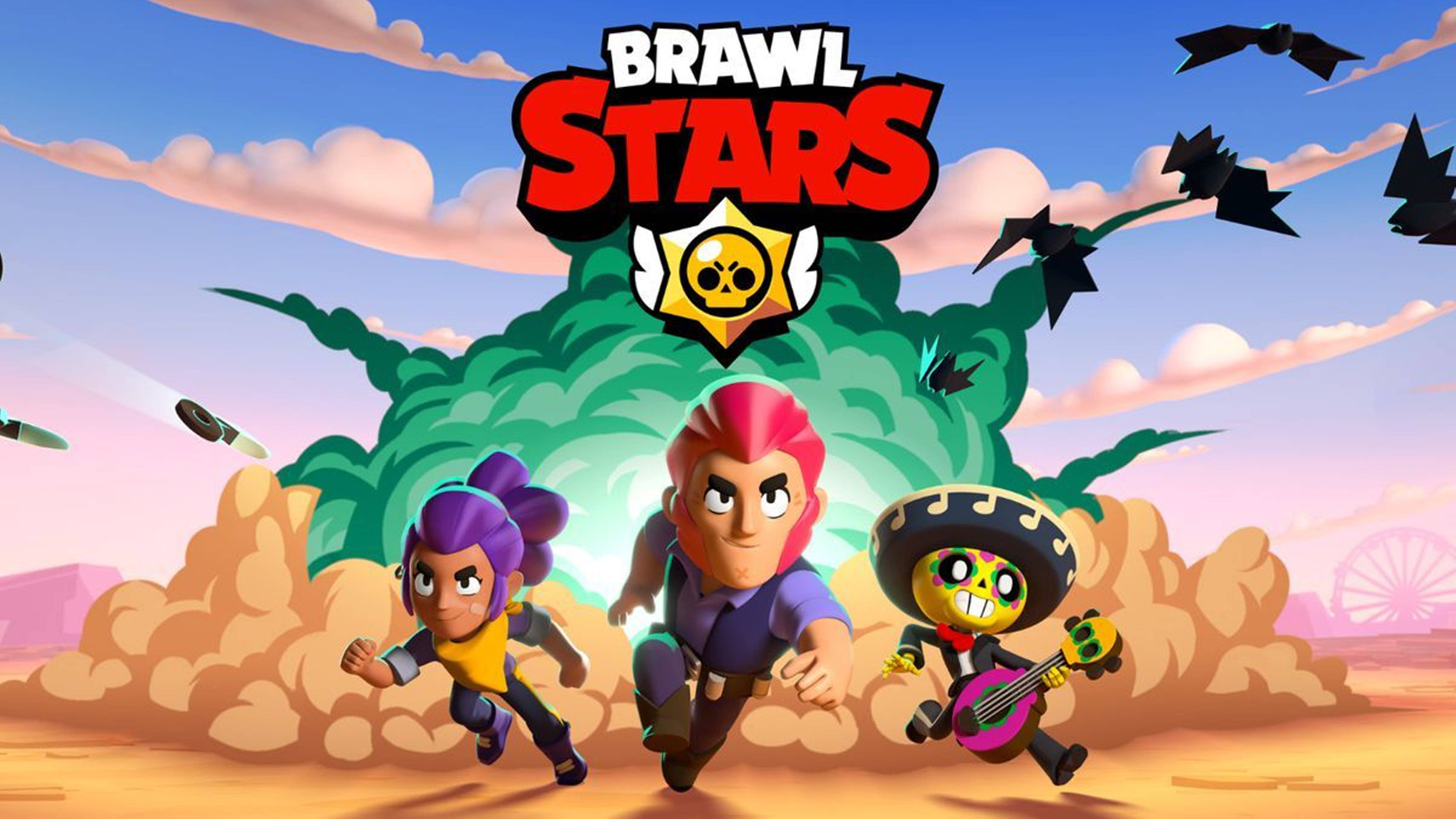 Ecran Exploziv Captivant Brawl Stars 4K Fundal