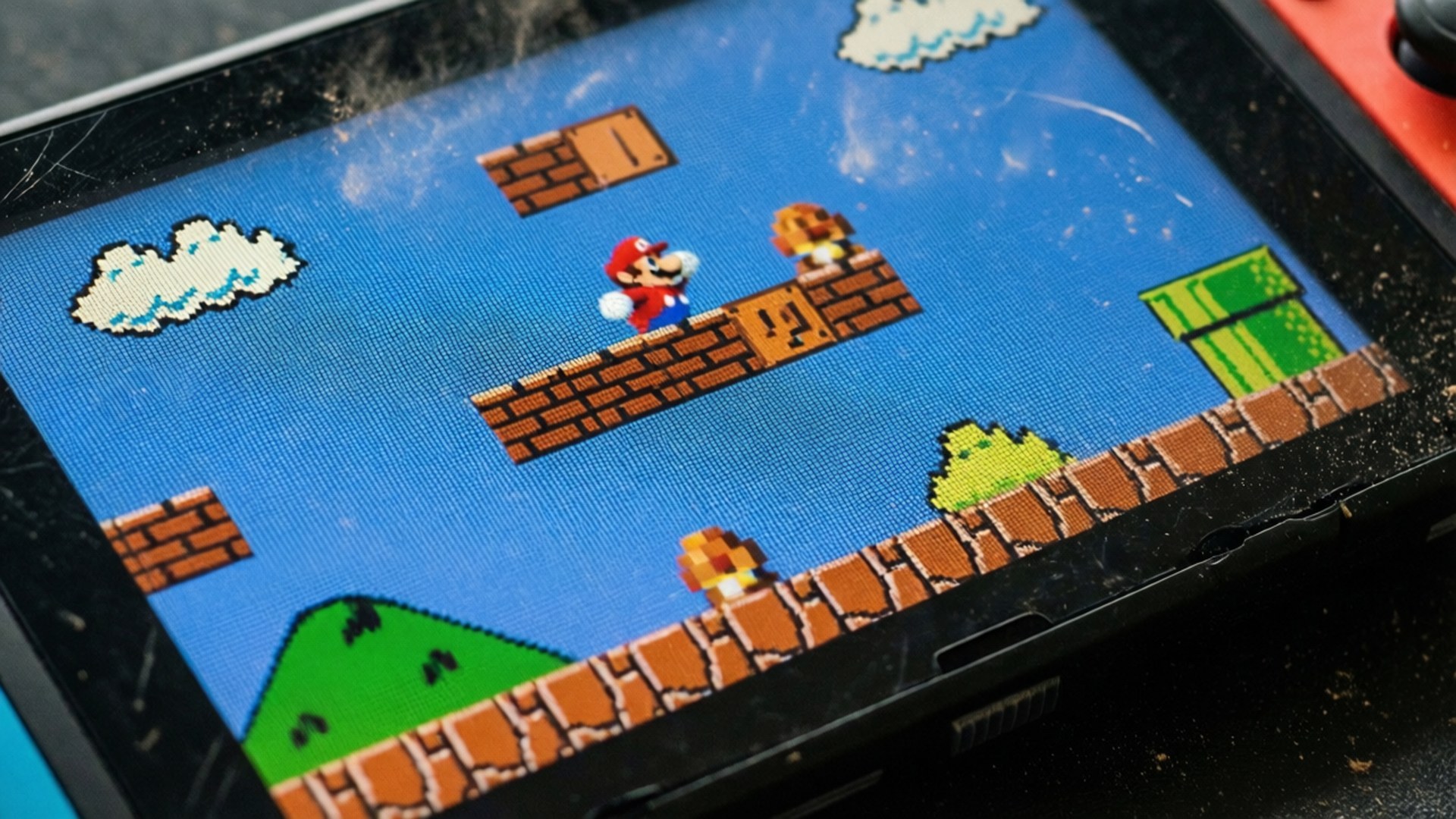 Ecran Nintendo Switch la macroscop Fundal