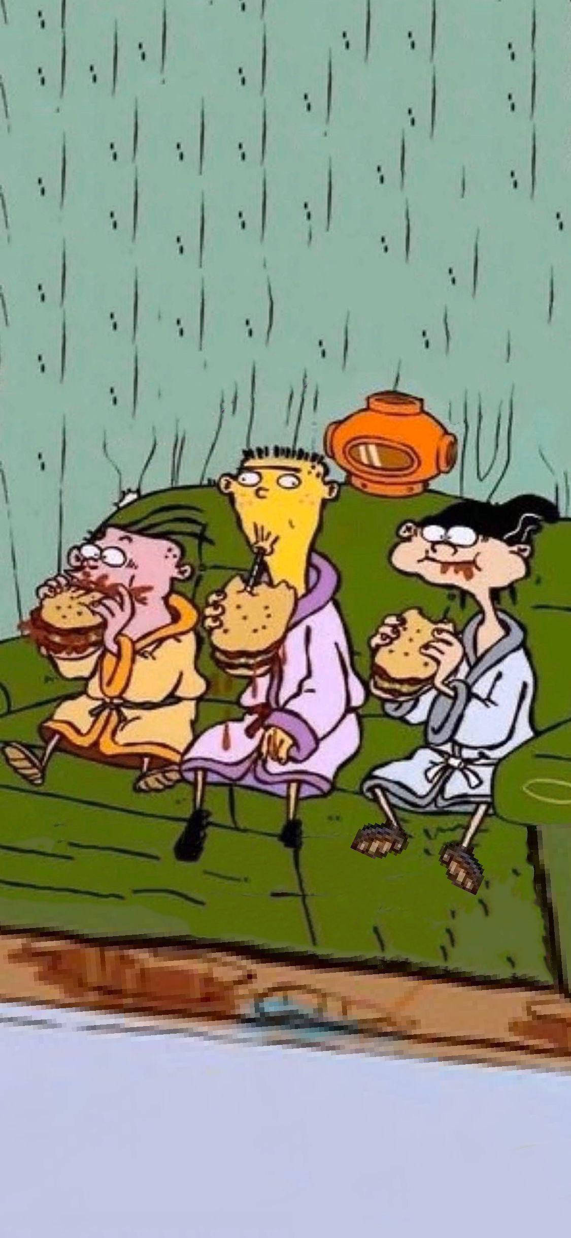 Ed Edd N Eddy Petrecere cu Pijamale Fundal