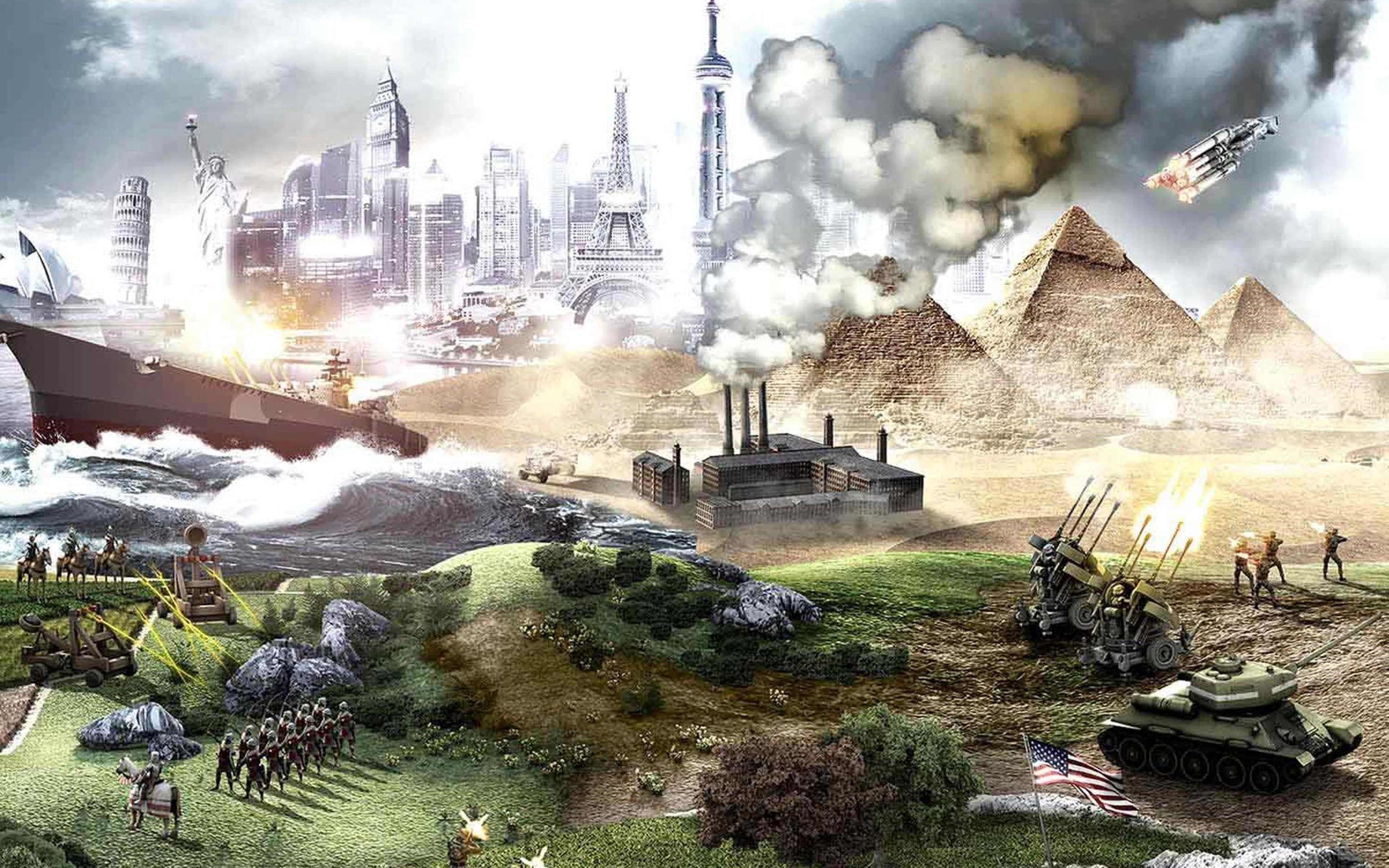 "Ediția completă în rezoluție 4K a fundalului captivant din jocul Civilization V." Fundal