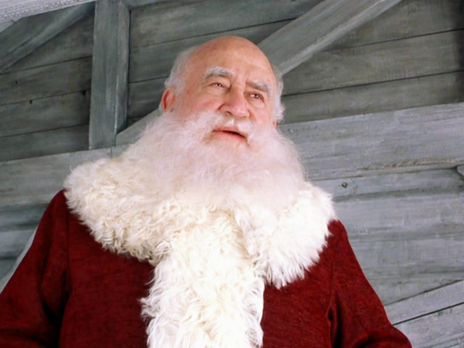 Edward Asner Costum de Crăciun Santa Fundal