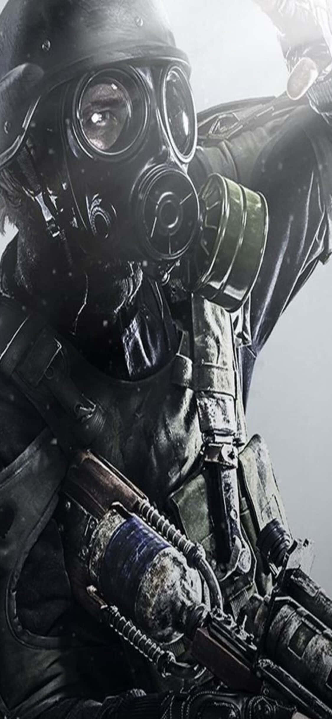 Efect Alb Negru iPhone X Metro Last Light Fundal
