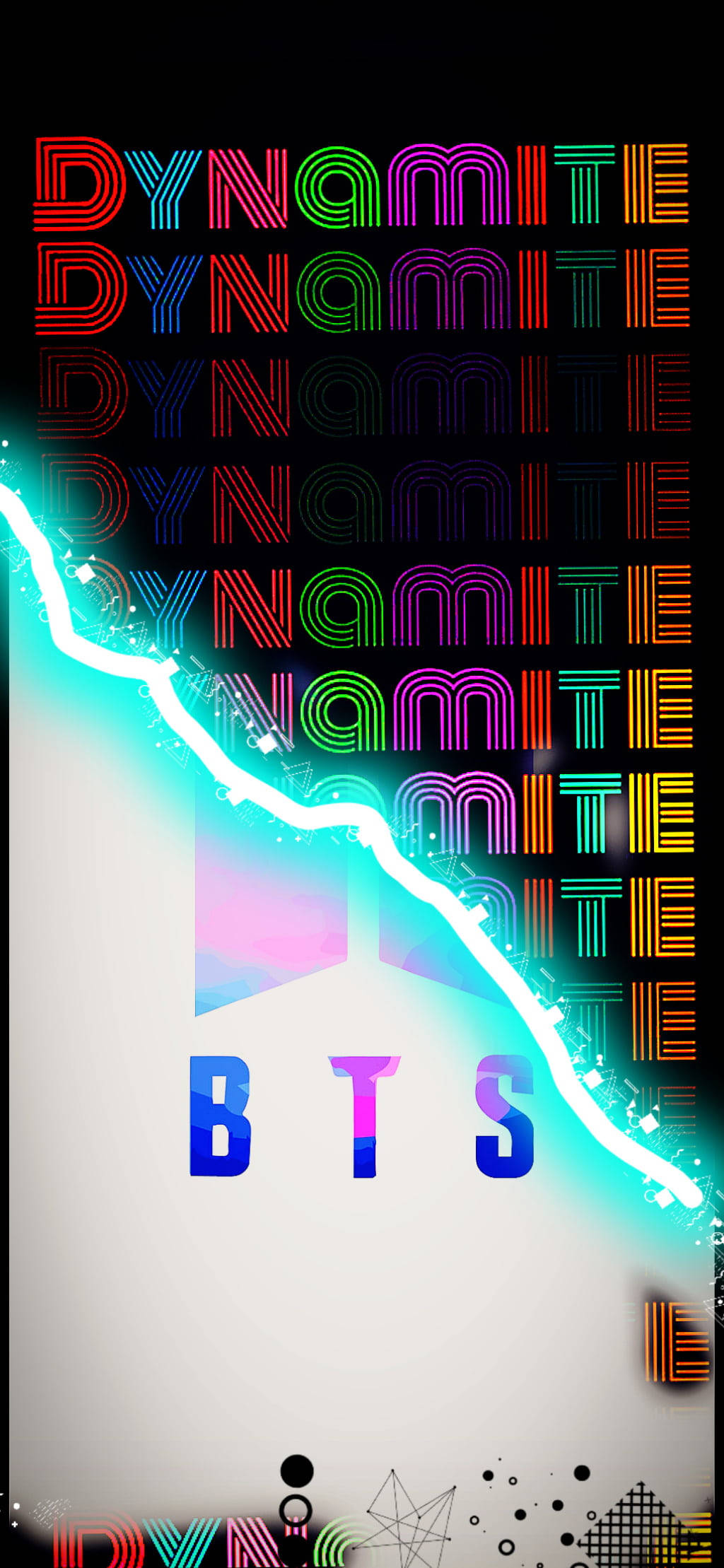 Efect cool de tranziție BTS Dynamite Fundal