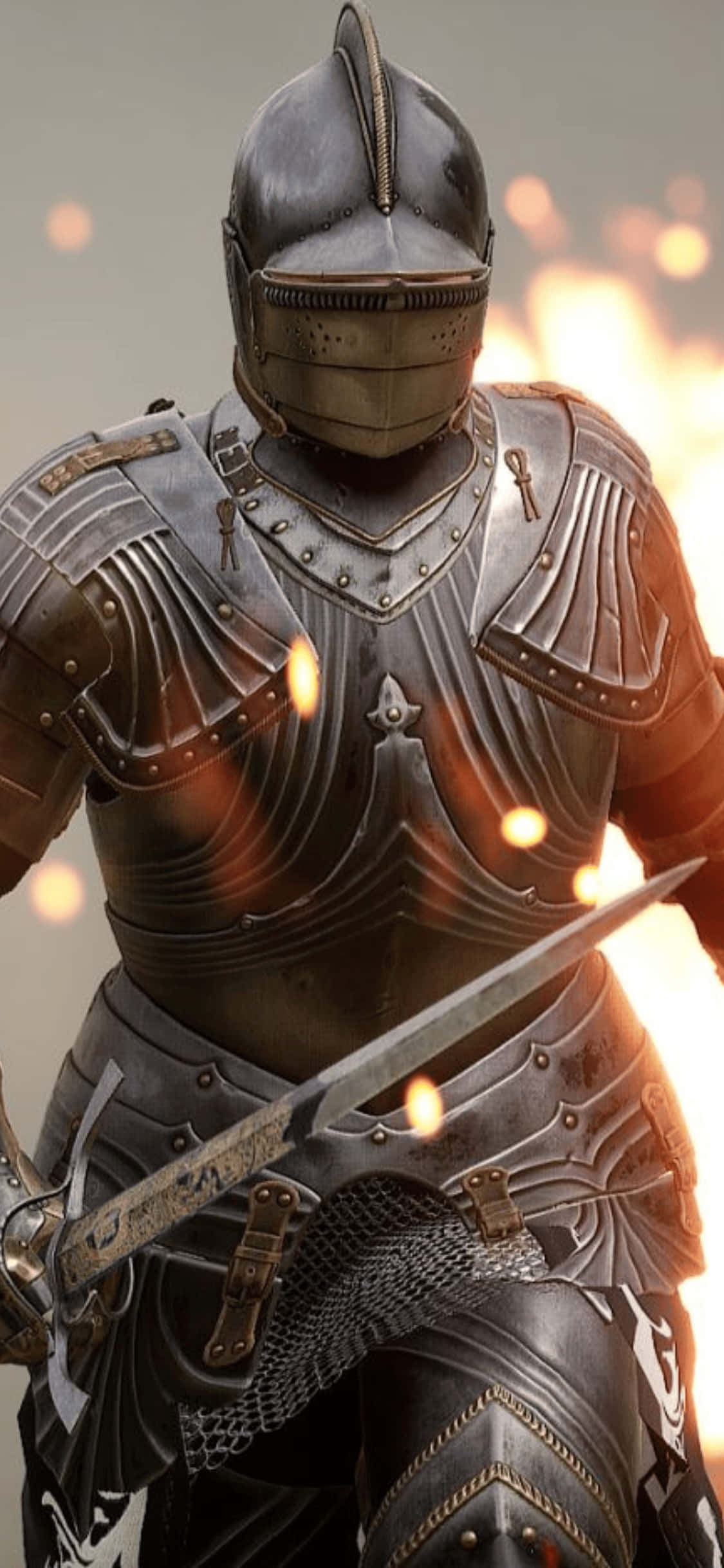 Efect de Foc iPhone Xs Mordhau Fundal