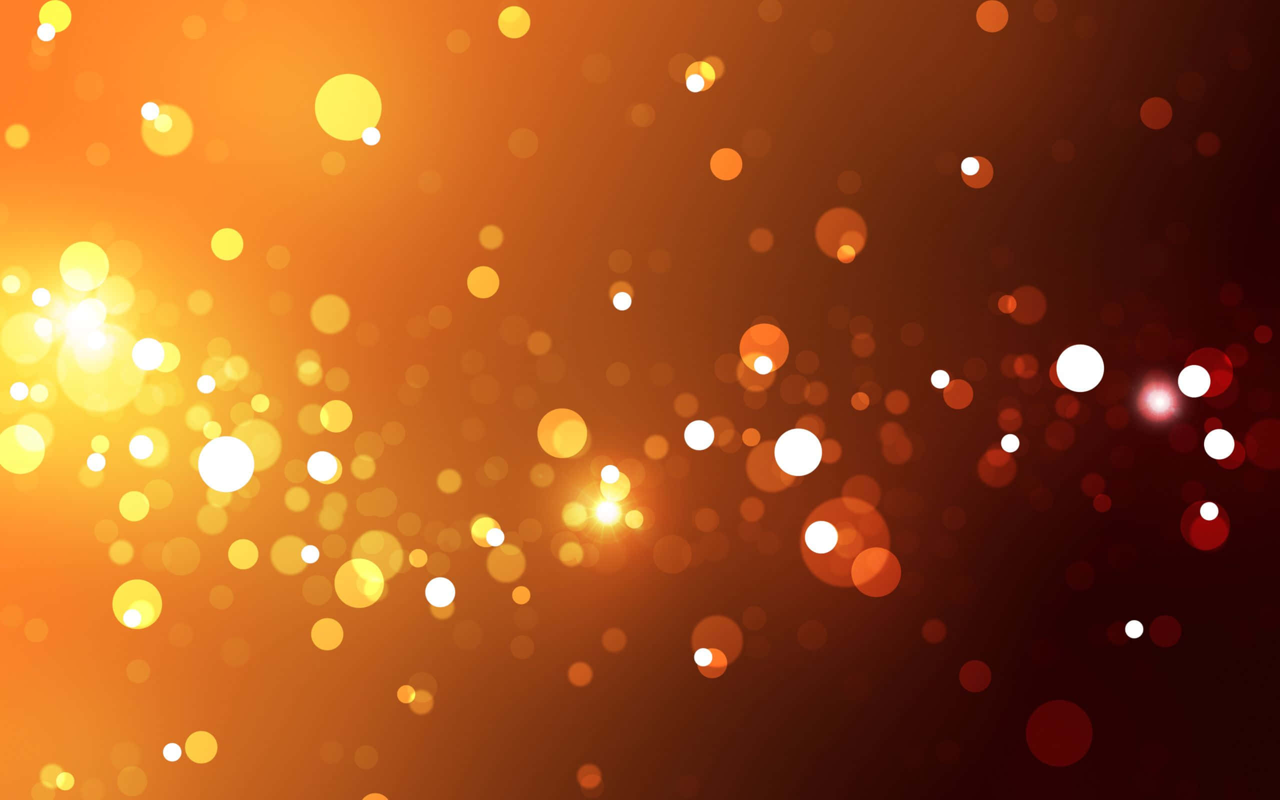 Efecte Bokeh în Fundal Negru și Portocaliu Fundal