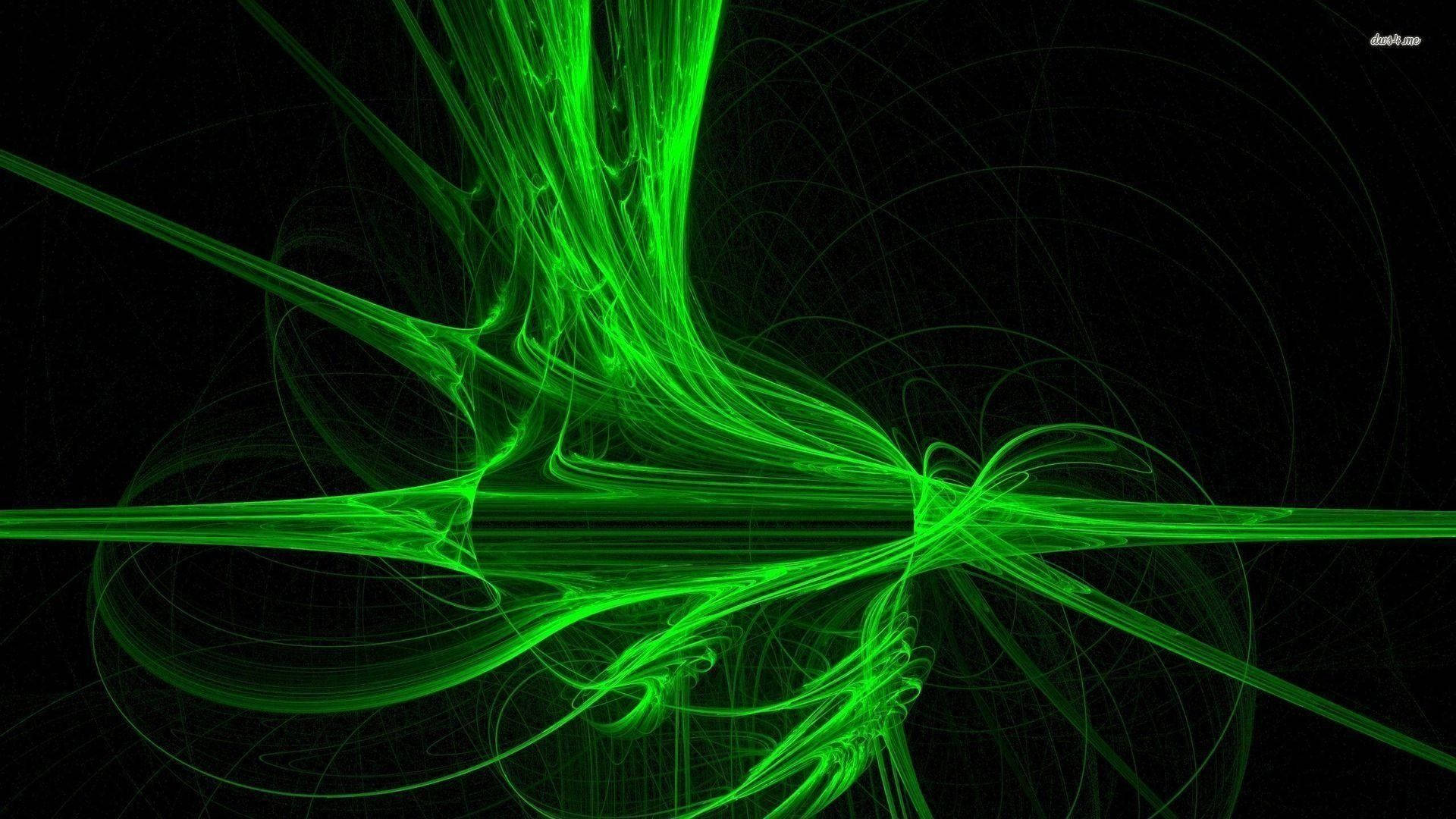 Efecte Fumurii Estetice Verde Neon Fundal