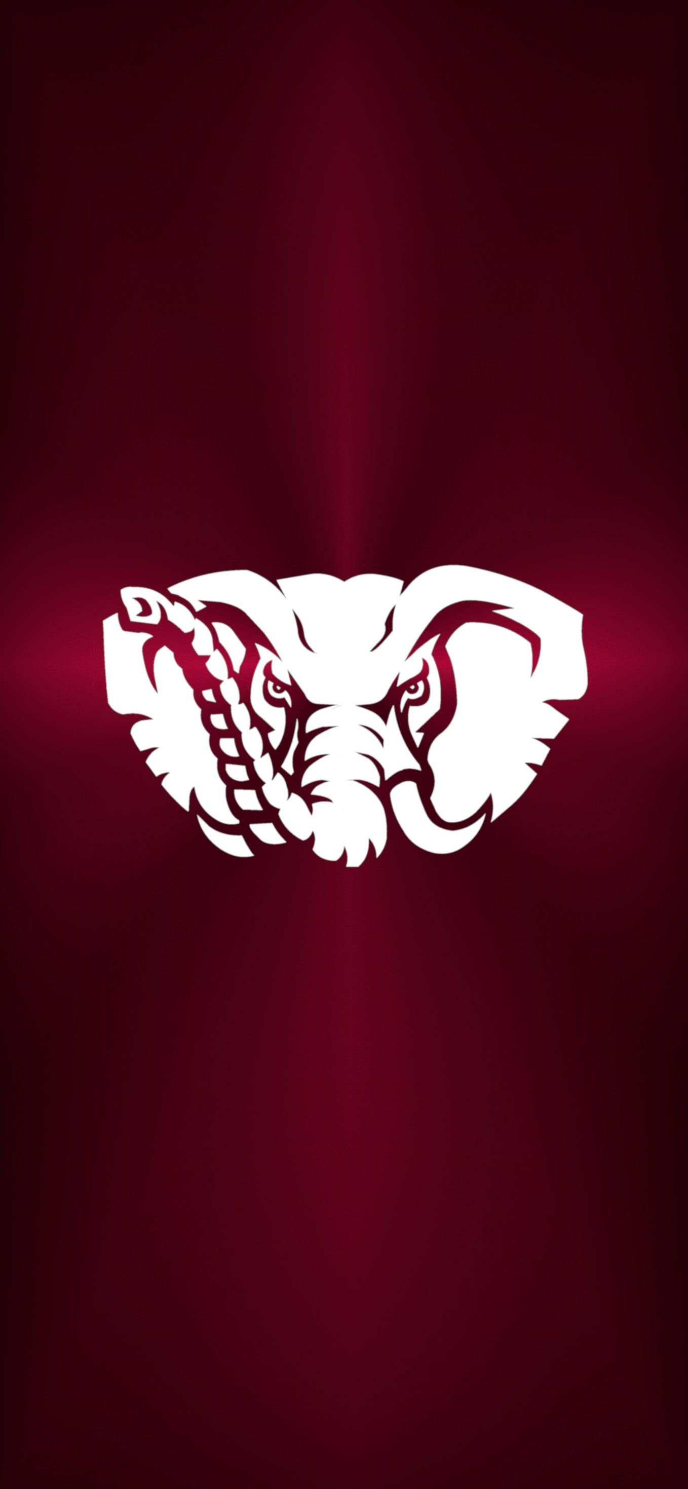 Elefant metalic Alabama Crimson Tide Fundal