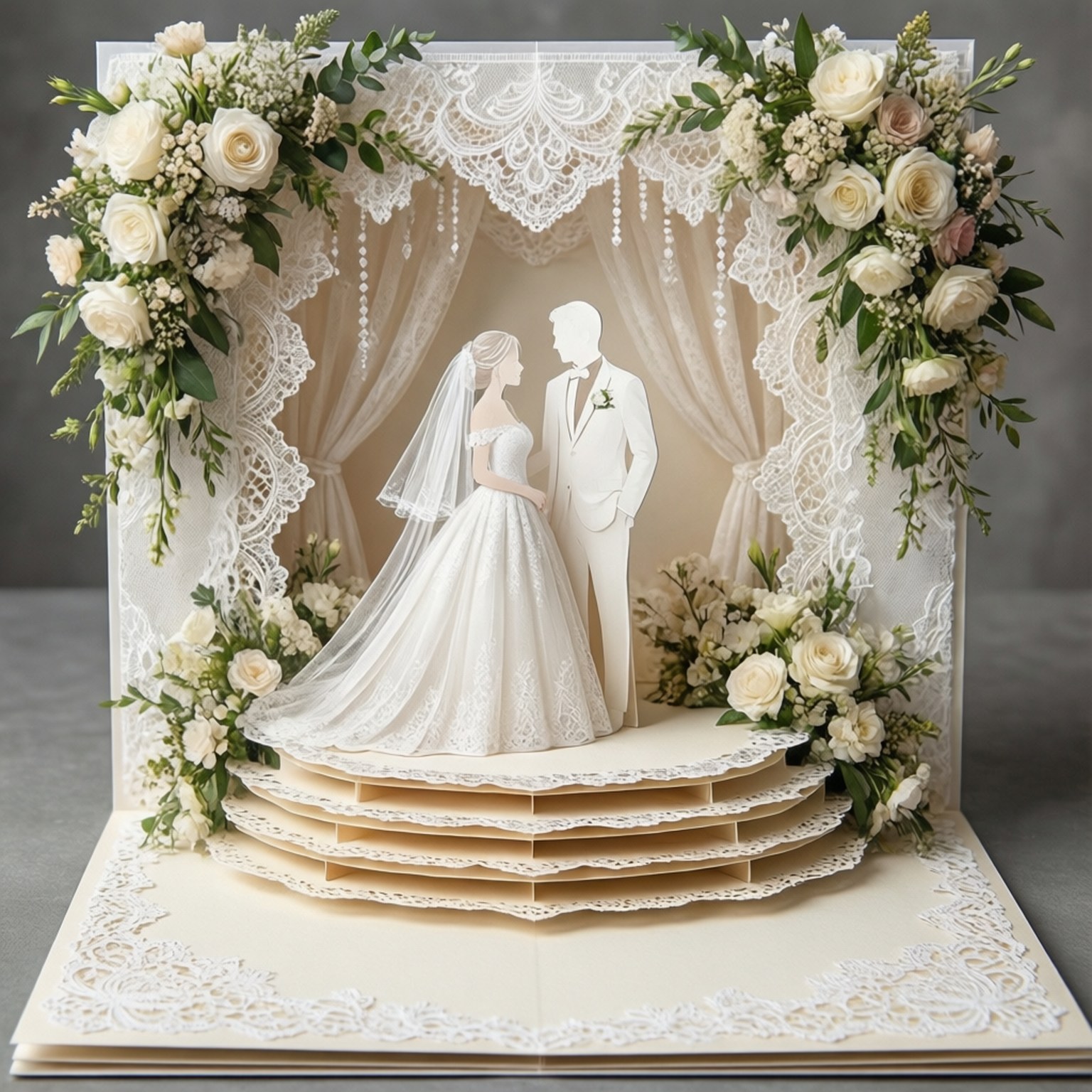 Eleganță Nuptială Pop-Up Fundal