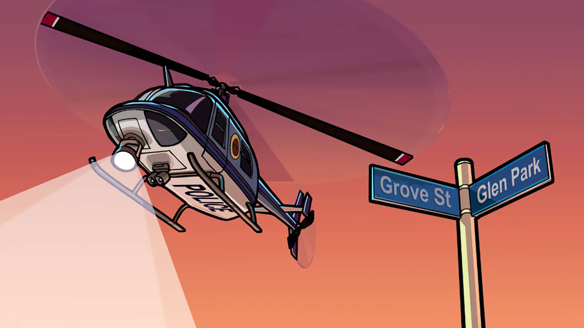 elicopter GTA SA 4K Fundal
