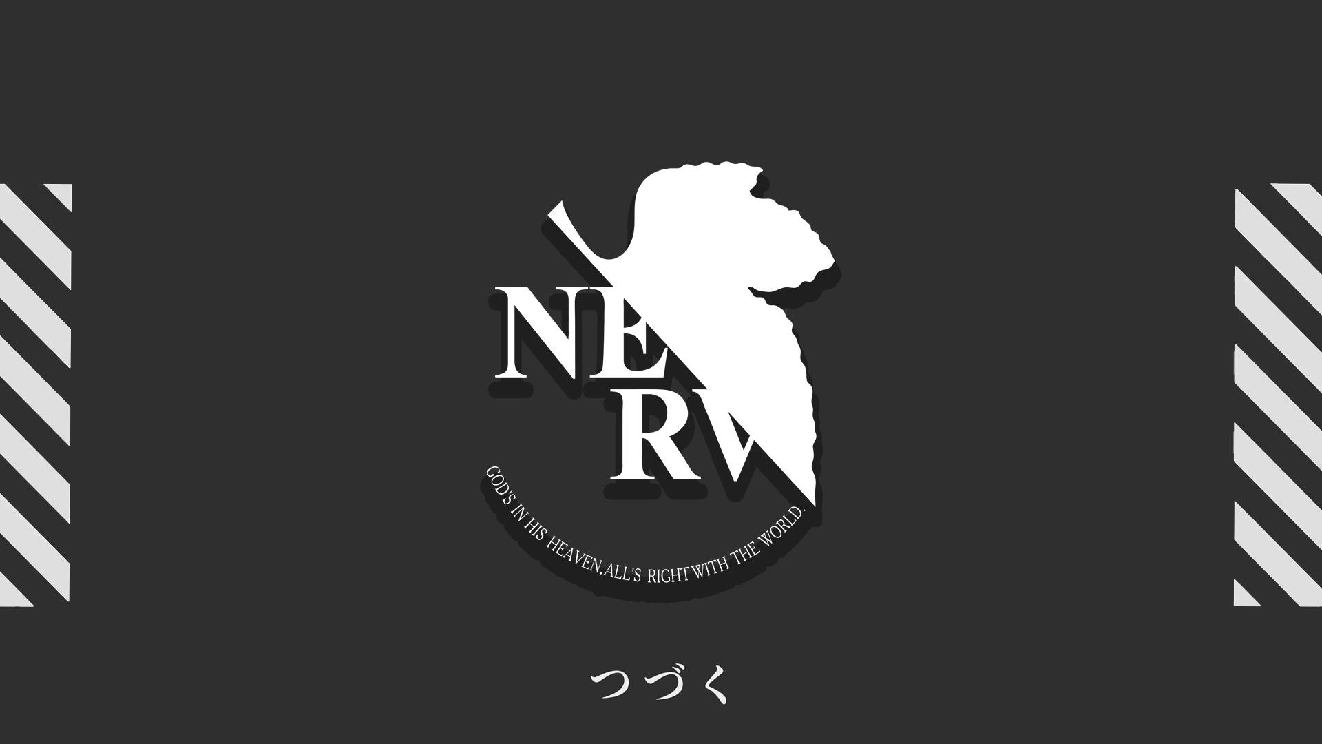 Emblema NERV Evangelion 4K Fundal