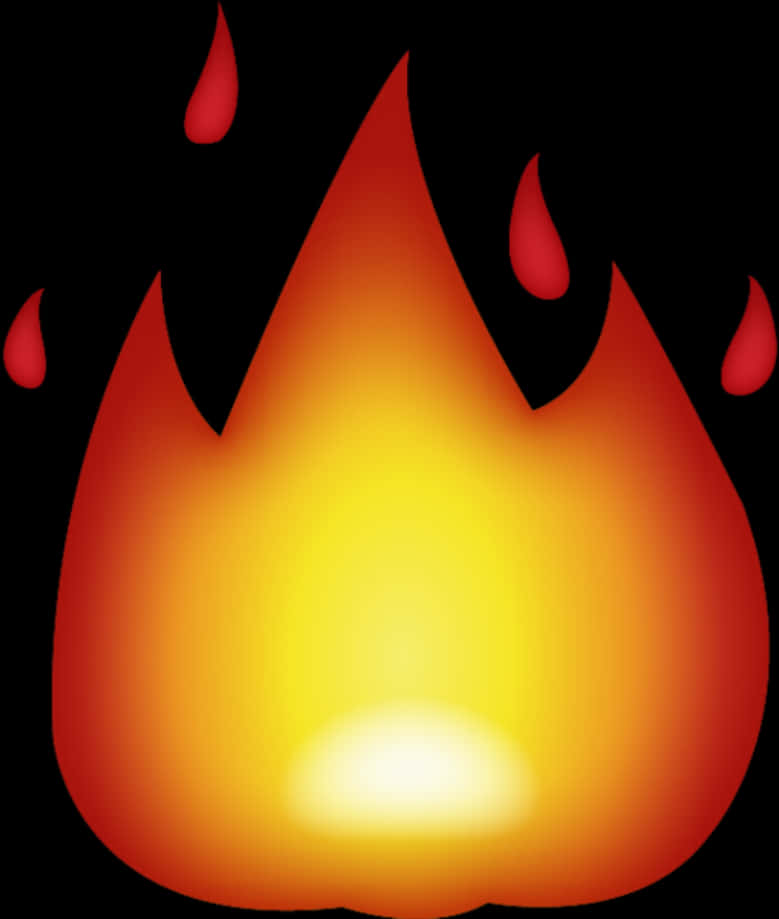 Emoji Flaming Fundal