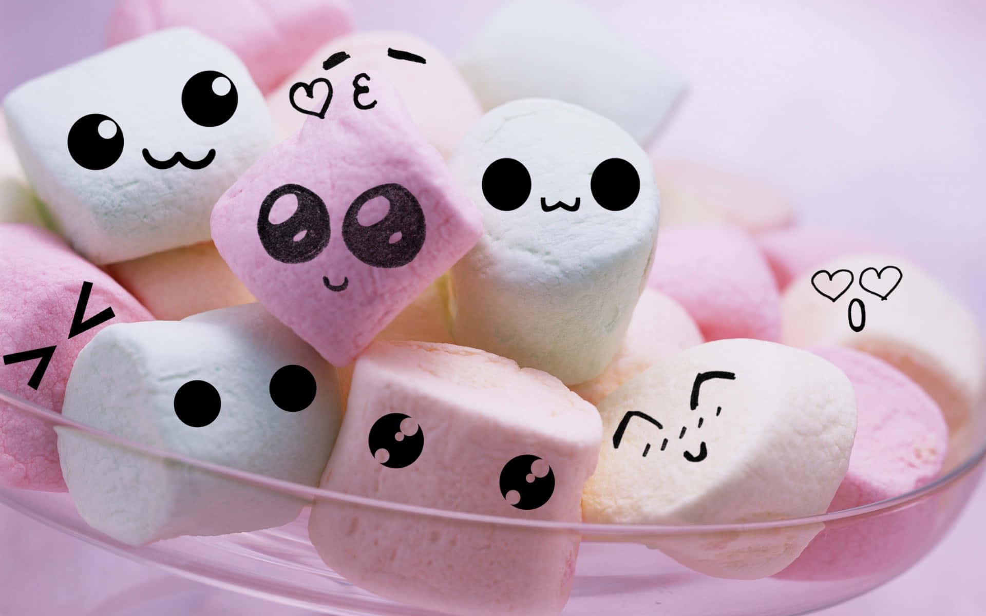 Emoji Marshmallow Lucruri Drăguțe Fundal