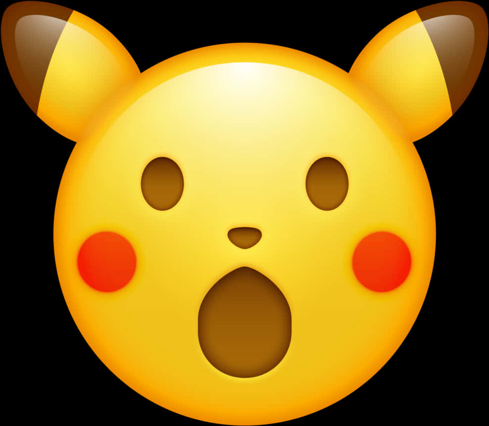 Emoji Pikachu Surprins Fundal