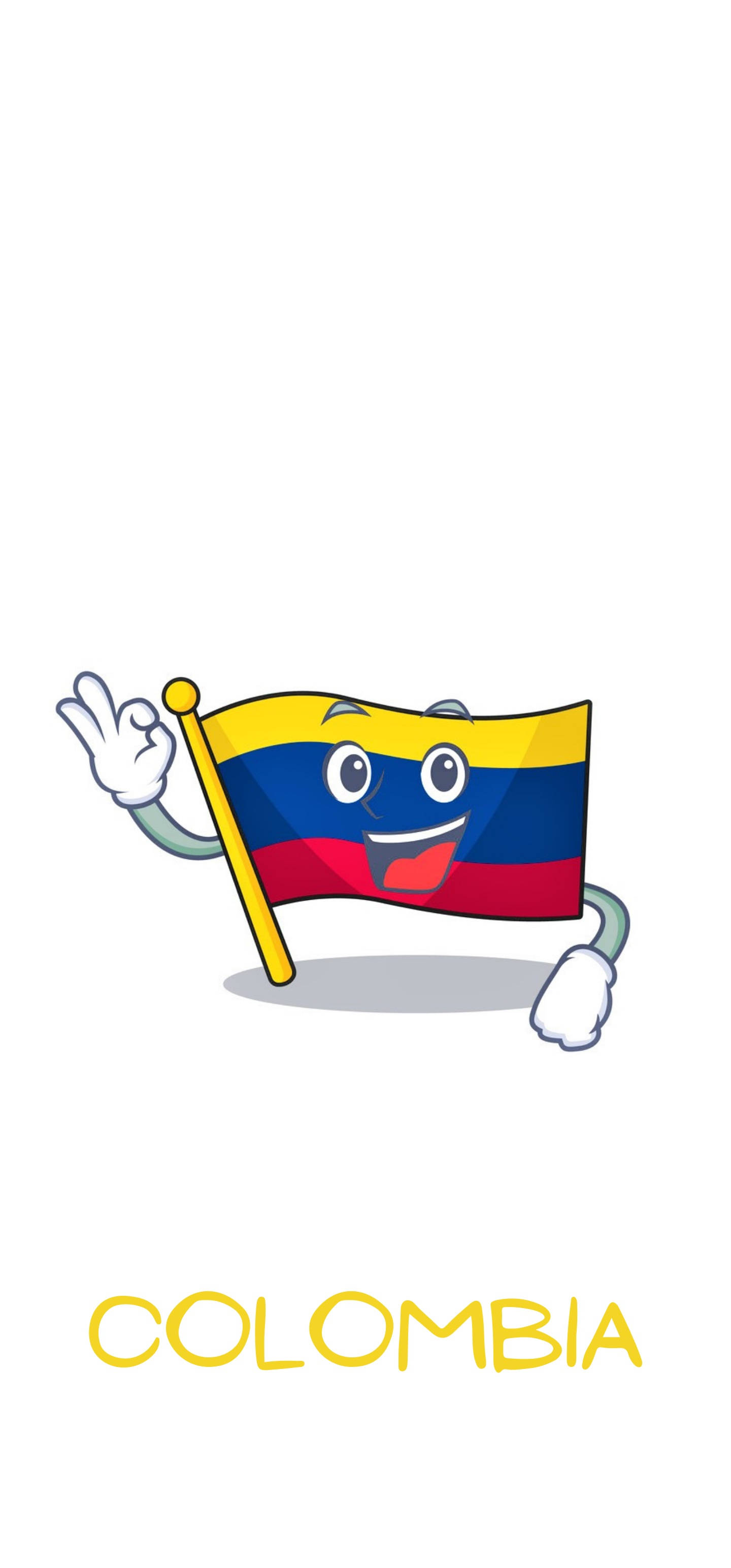 Emoji Steagul Columbiei care flutură Fundal