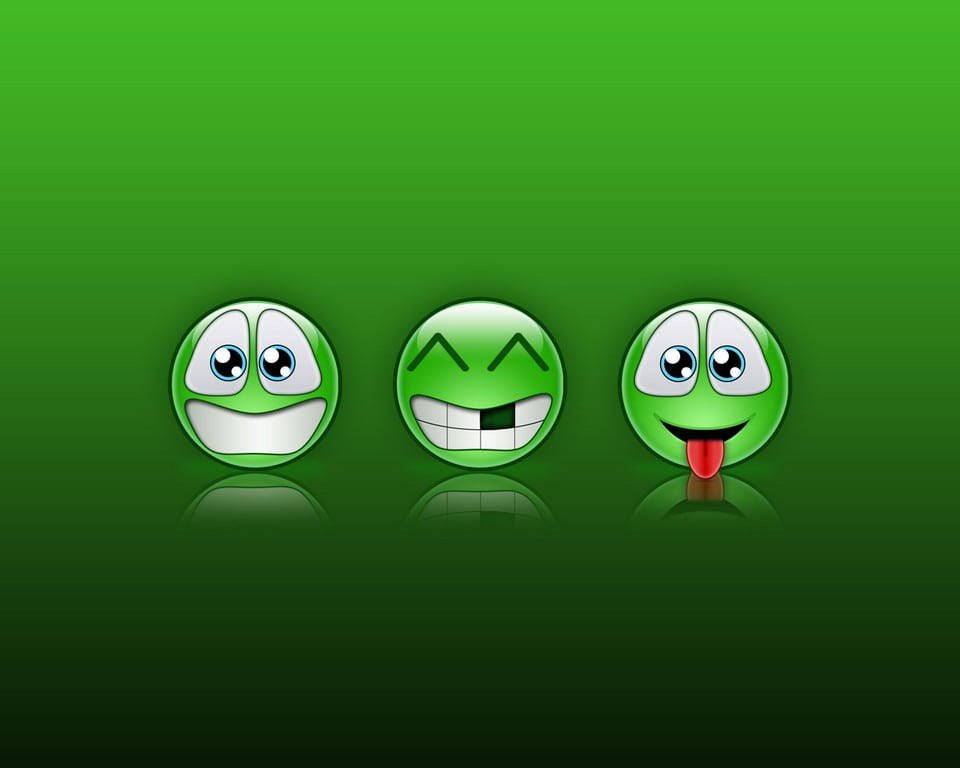 Emoji verzi MSN Messenger Fundal