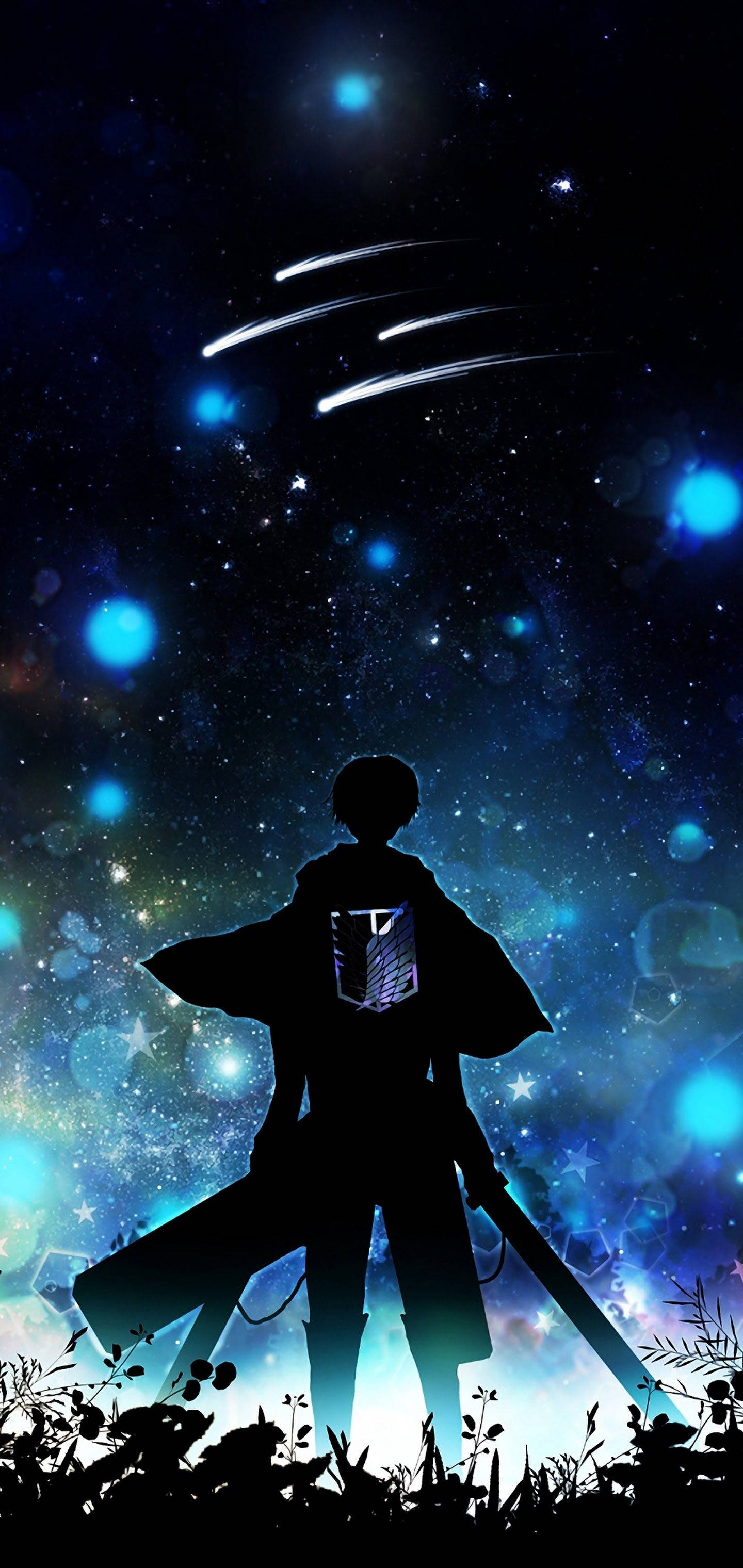 Eren Silhouette Attack On Titan iPhone Fundal