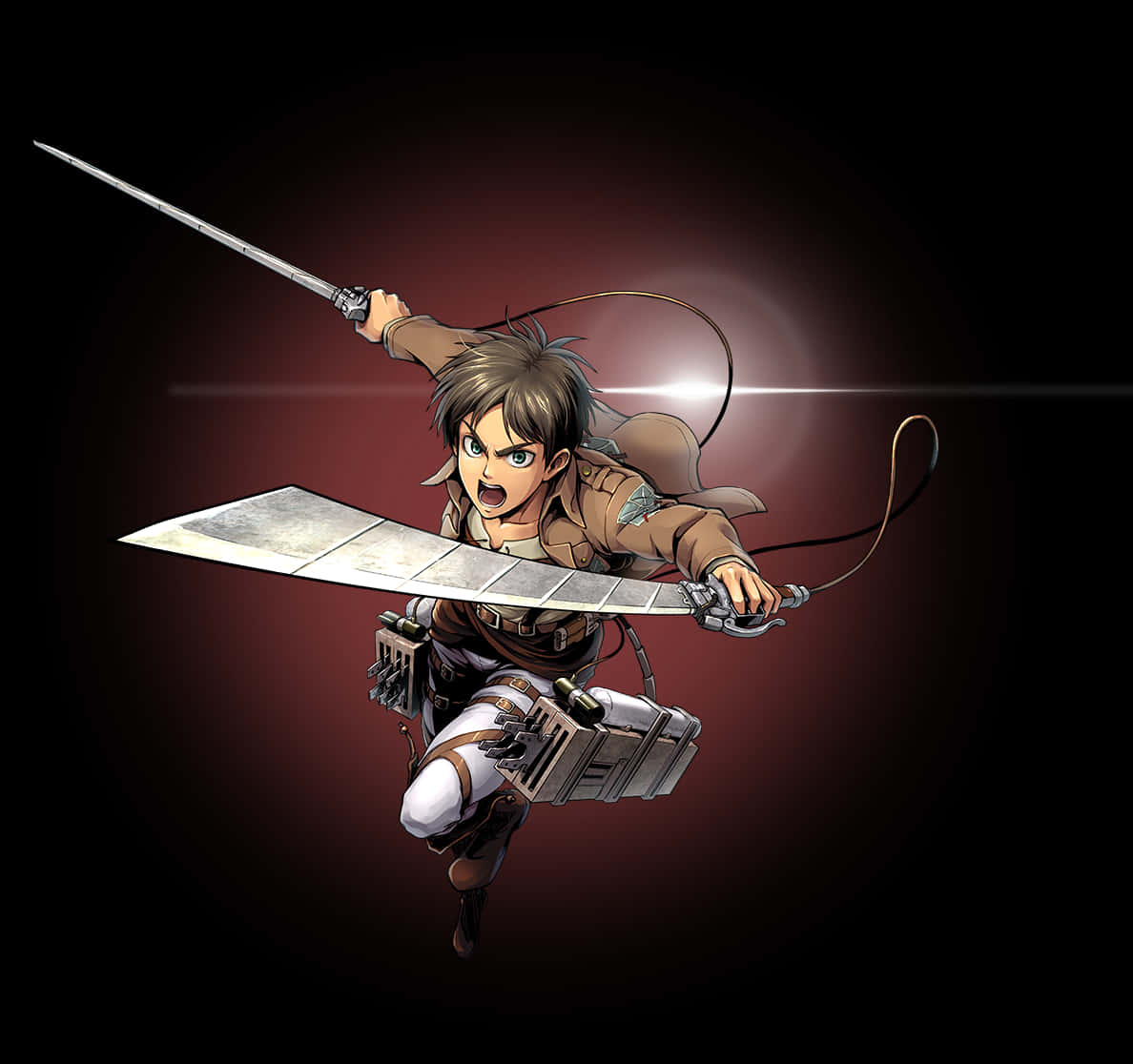 Eren Yeager Attackon Titan Poziție de Acțiune Fundal