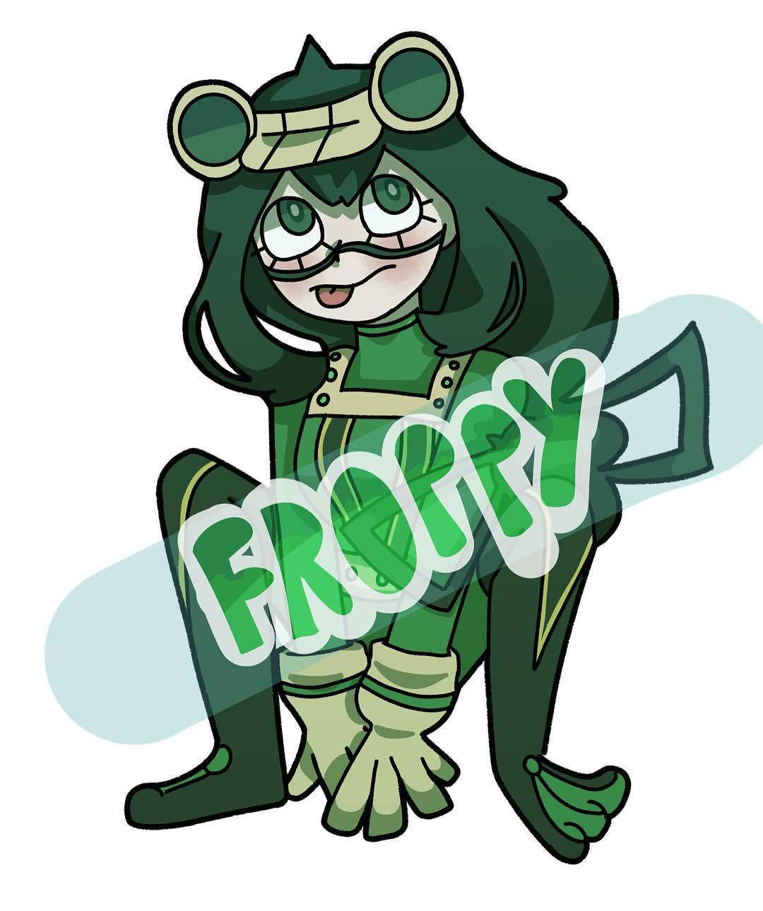 Eroina Sezonului Ploios: Desen Froppy Fundal