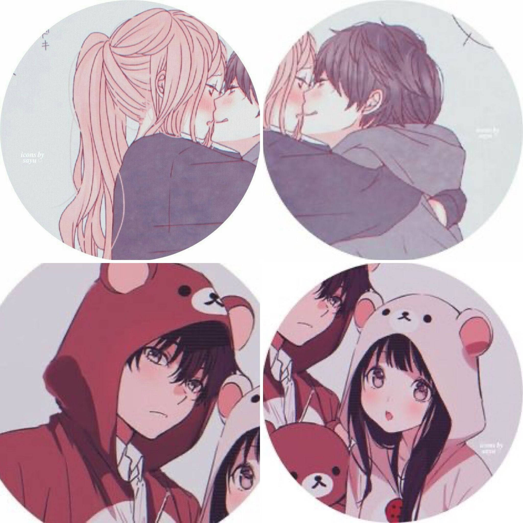 Eru și Hotaro Hyouka Anime Discord PFP Fundal