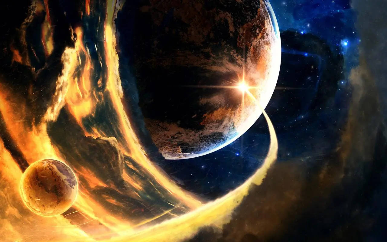 Erupție Solară Interactivă Fundal