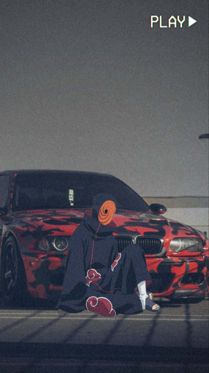 Estetic Anime Cu Tobi iPhone Fundal