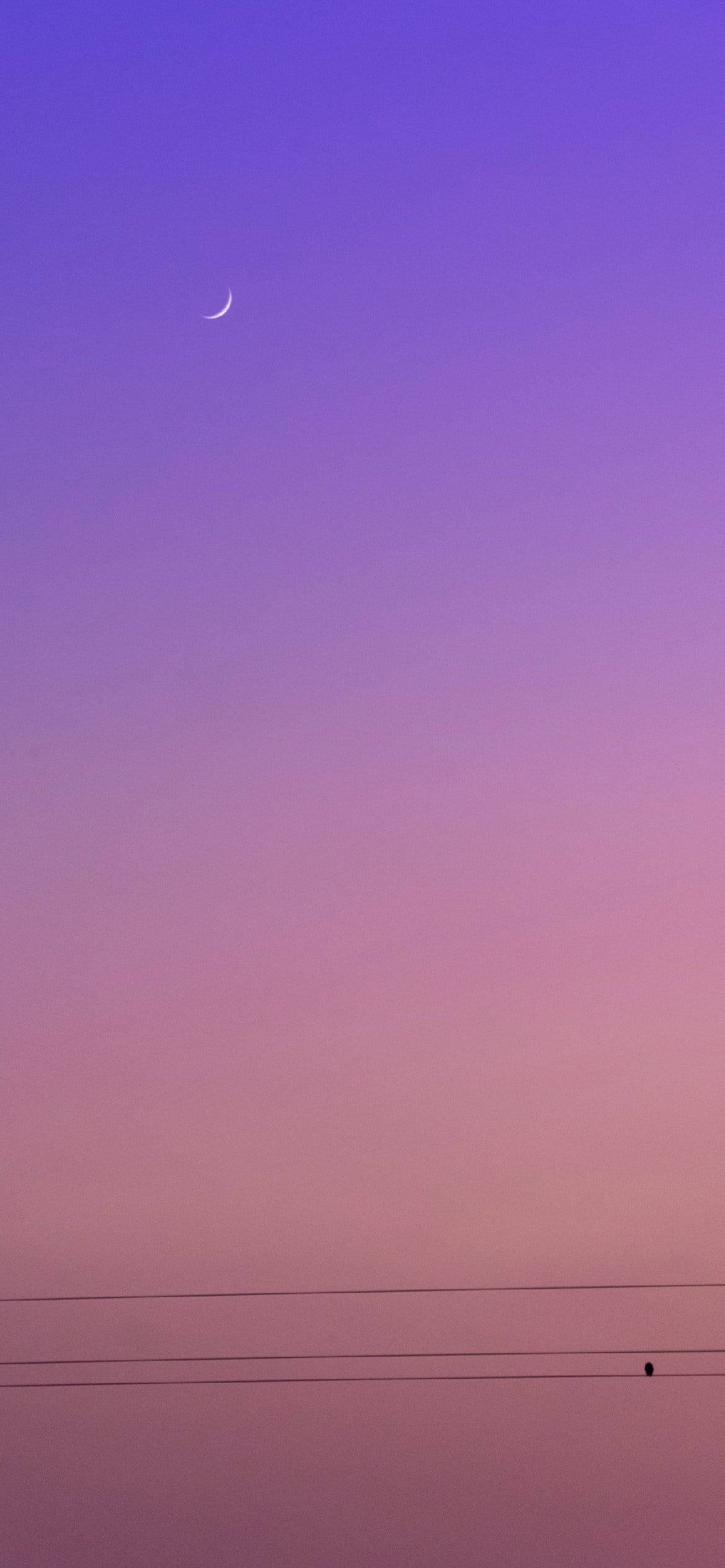 Estetic Violet Telefon Cer Violet și Roz Fundal
