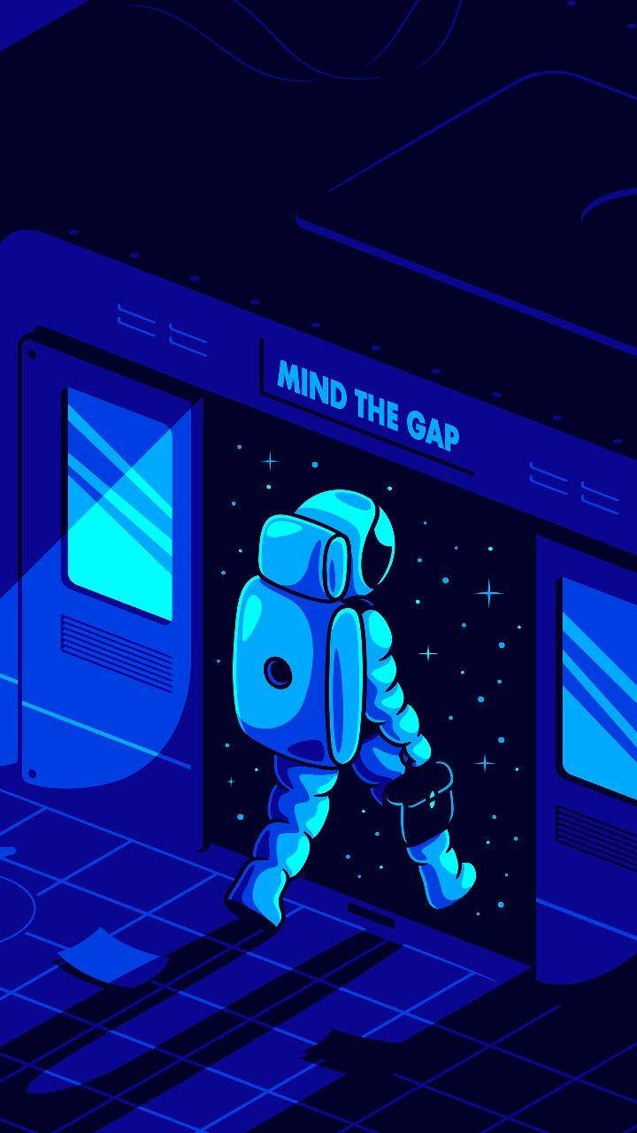 Estetică astronaut în navetă spațială Fundal