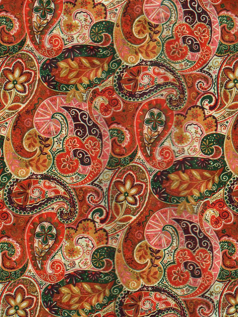 Estetică Boho Imprimerie Paisley Fundal