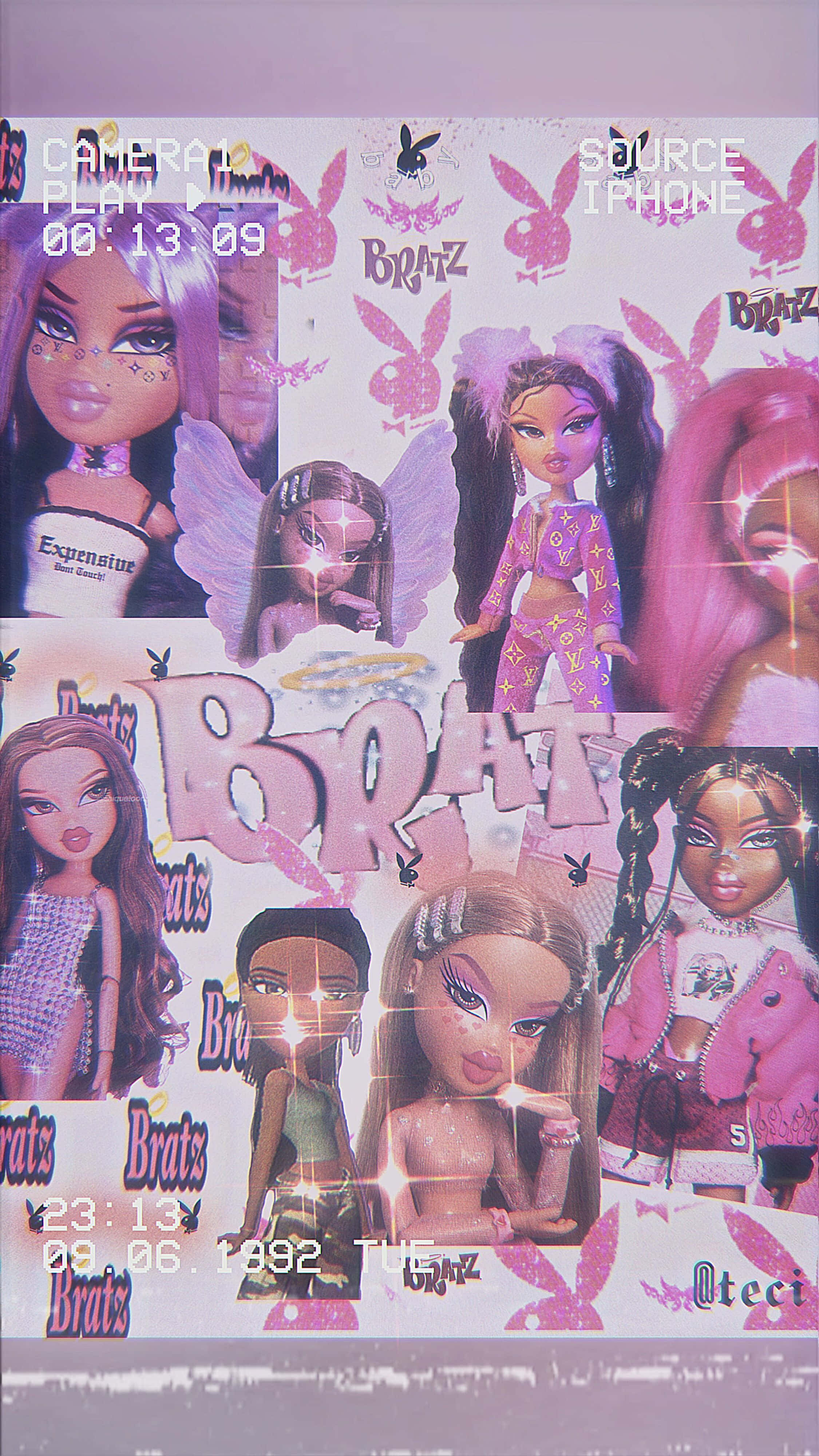 Estetică Bratz Distractivă și Îndrăzneață Fundal