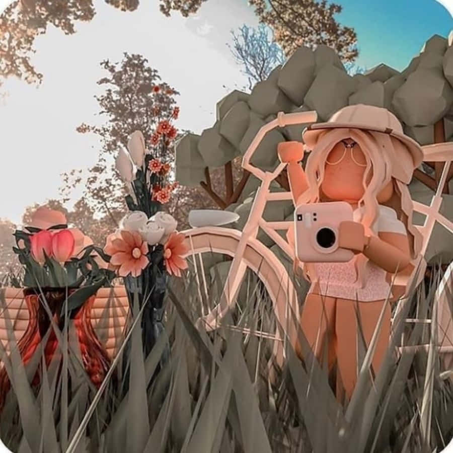 Estetică creativă în construcția Roblox! Fundal