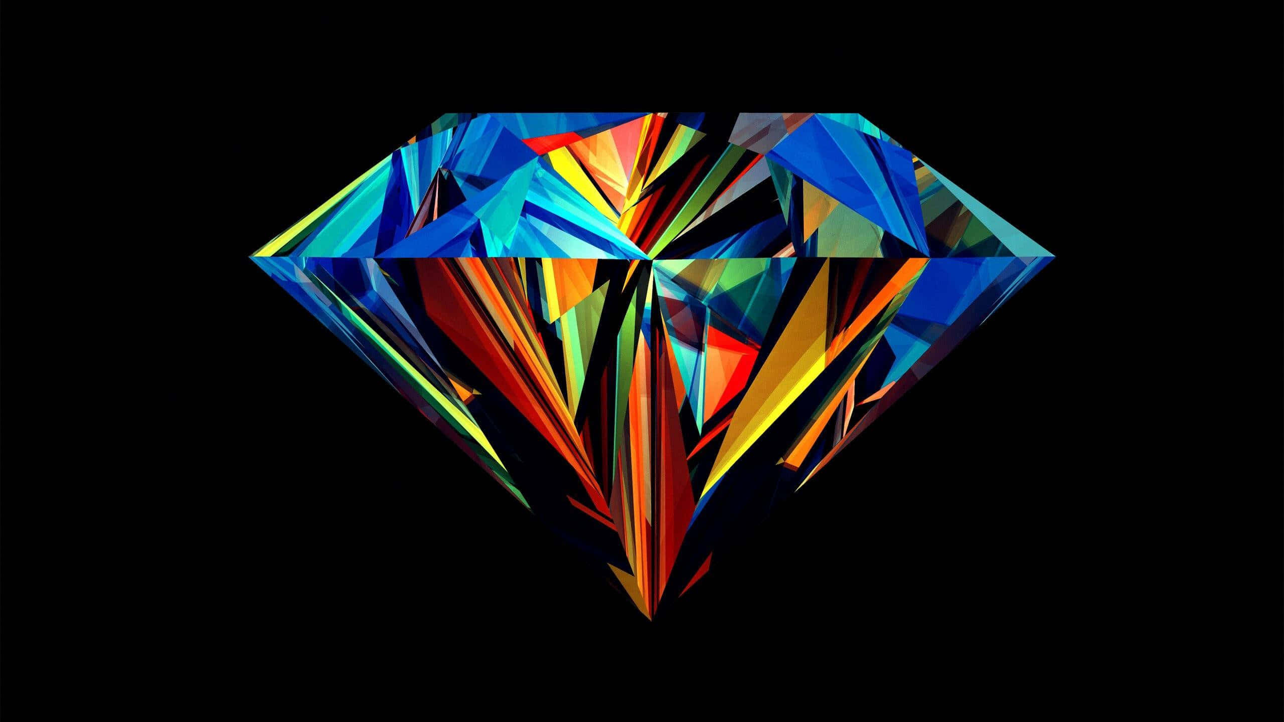 Estetică de diamant colorat Fundal