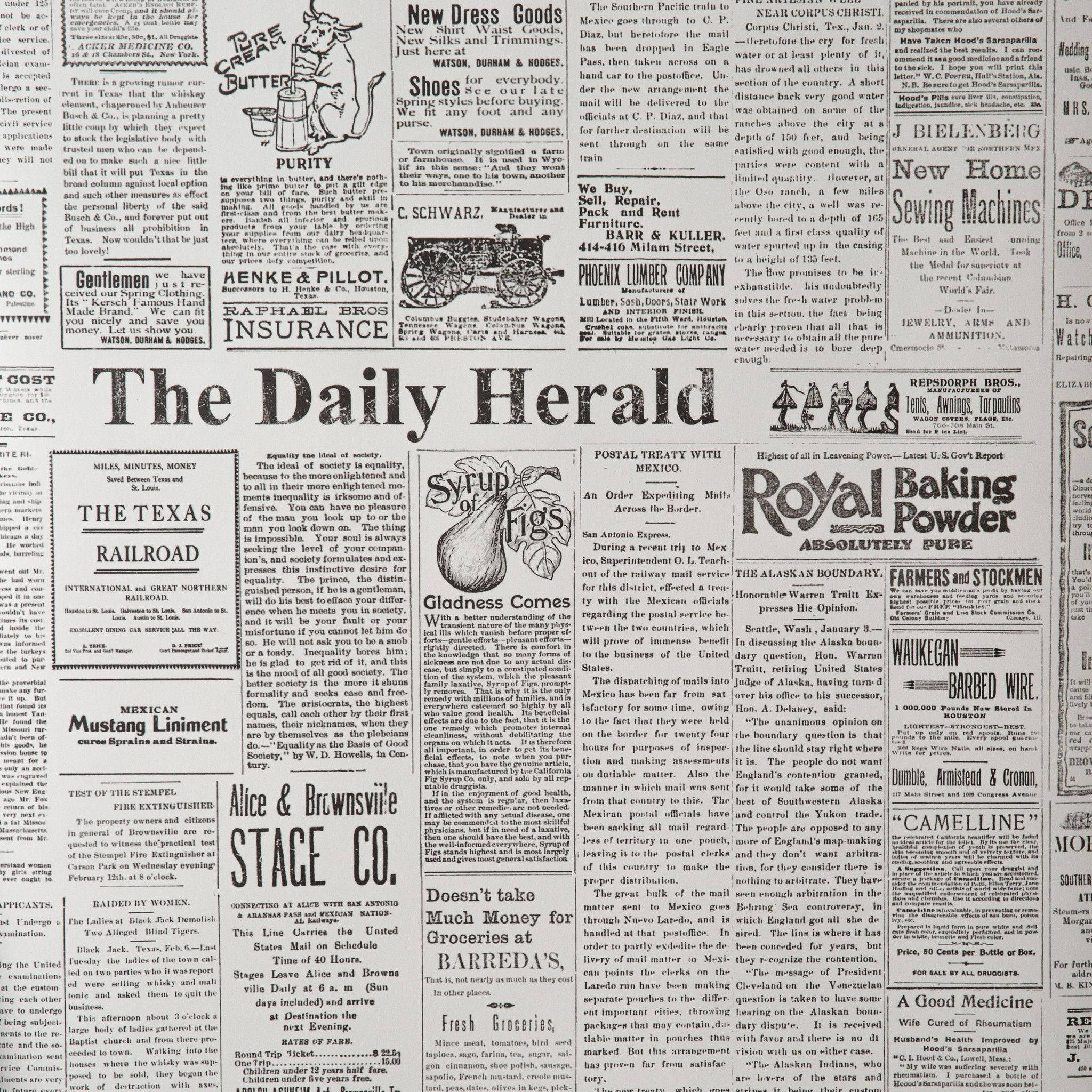 Estetică de ziar The Daily Herald Fundal