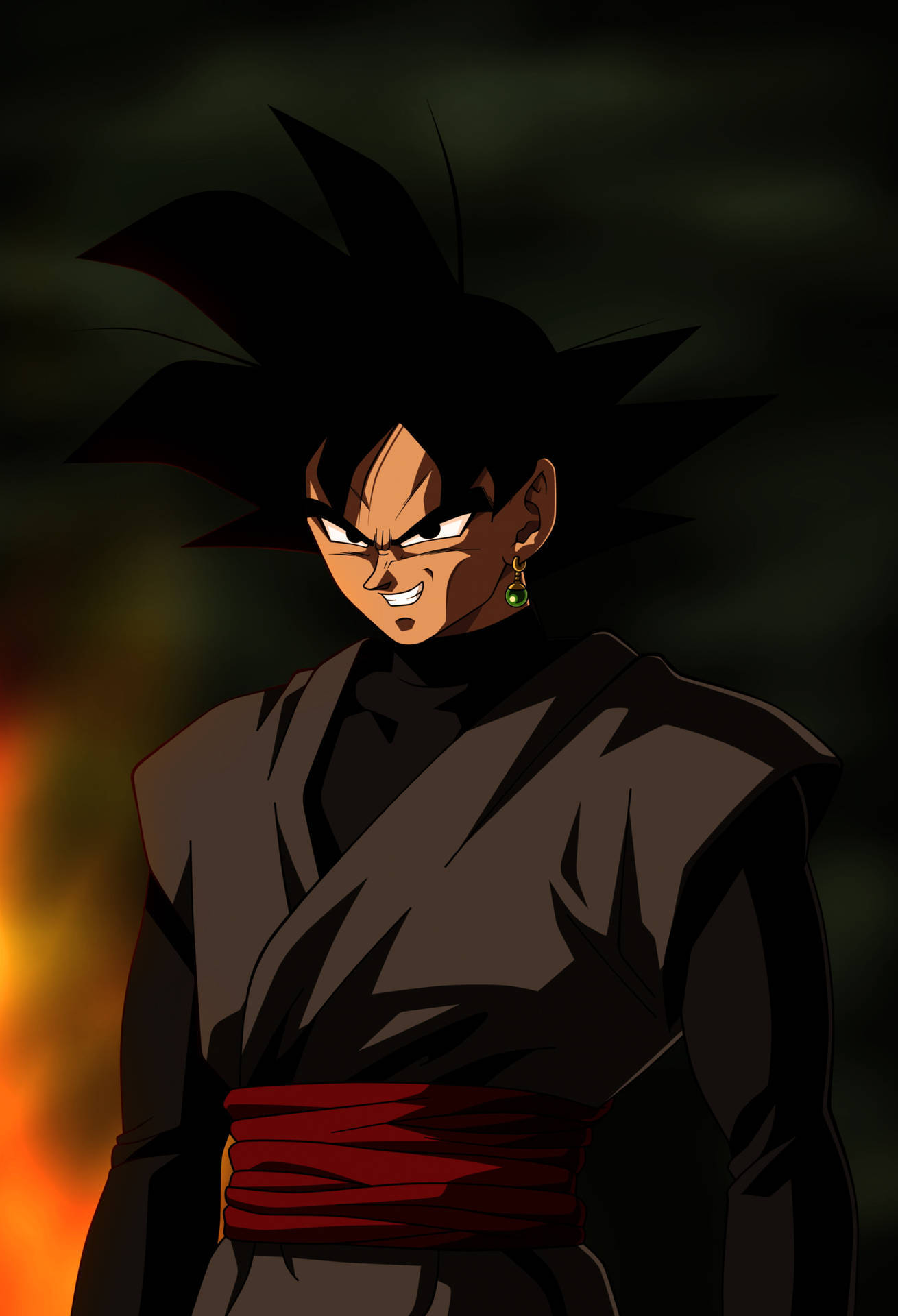 Estetică Dragon Ball Zamasu Black Goku Fundal