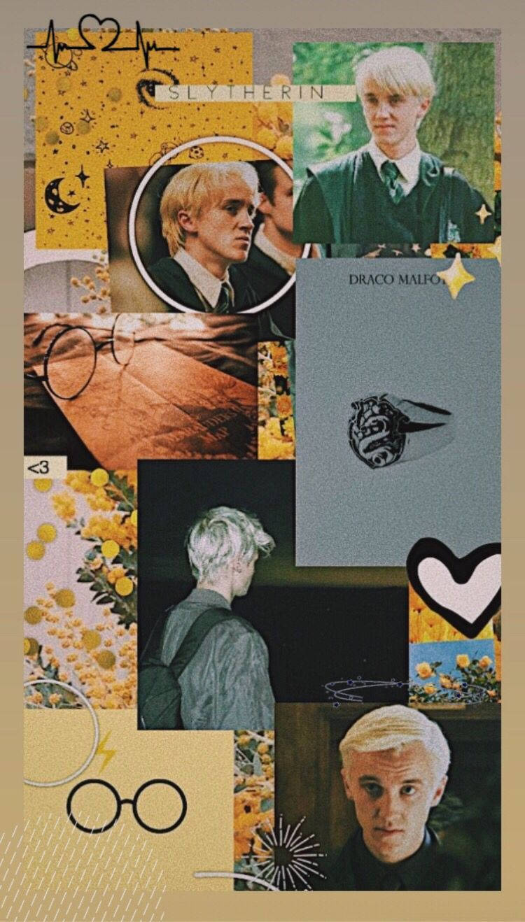 Estetică galbenă Draco Malfoy Fundal
