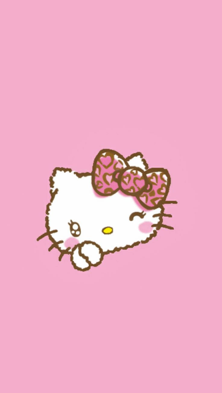 Estetică Hello Kitty care face cu ochiul Fundal