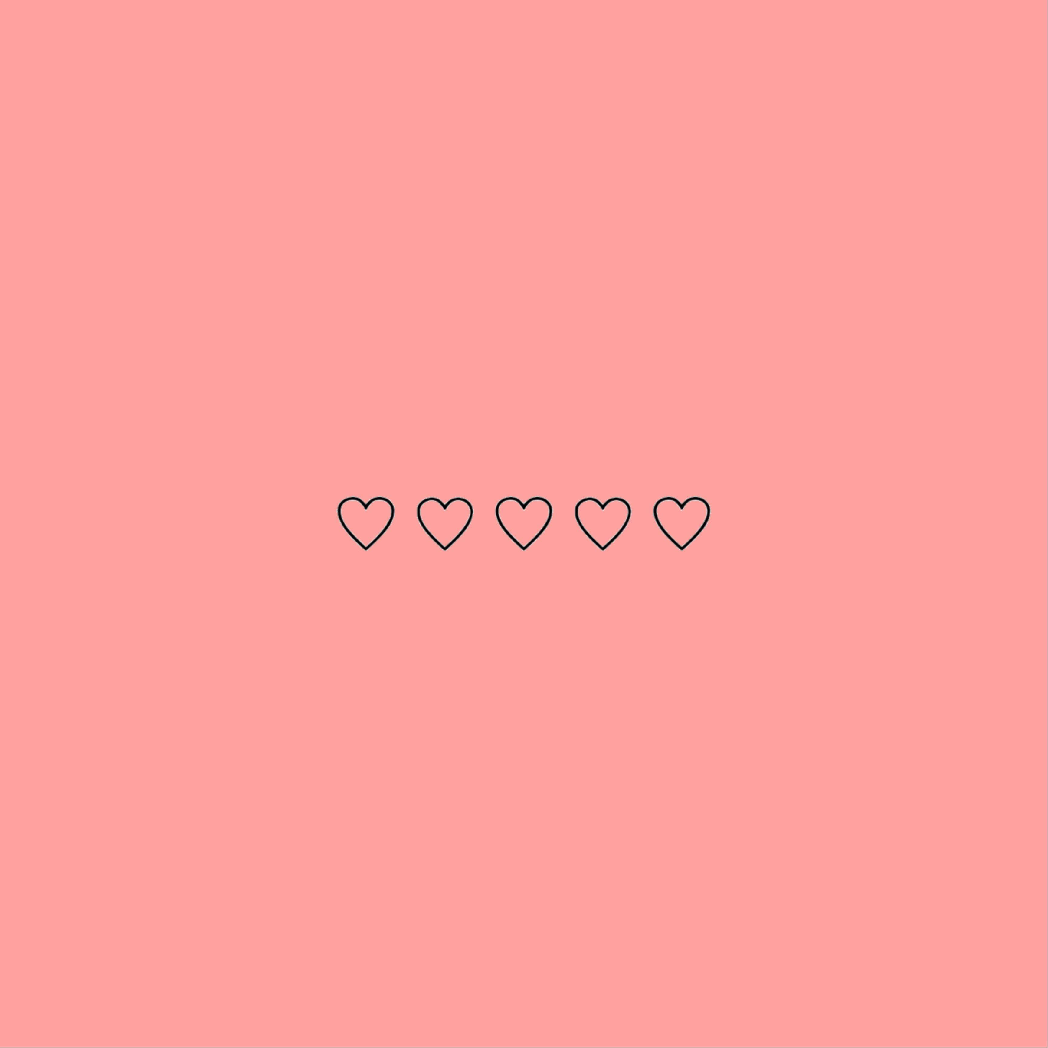 Estetică inimă roz pastel minimalistă Fundal