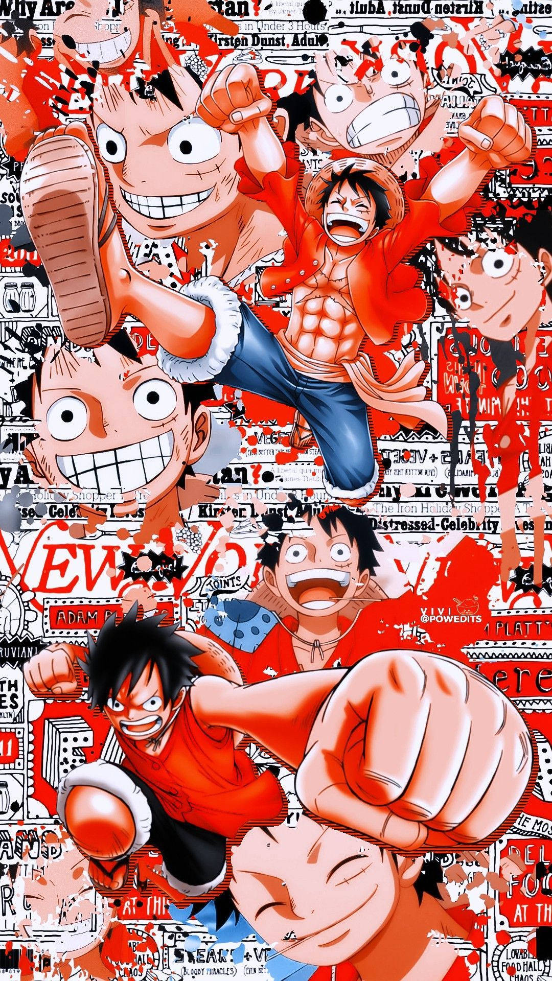 Estetică Luffy Luminoasă Fundal