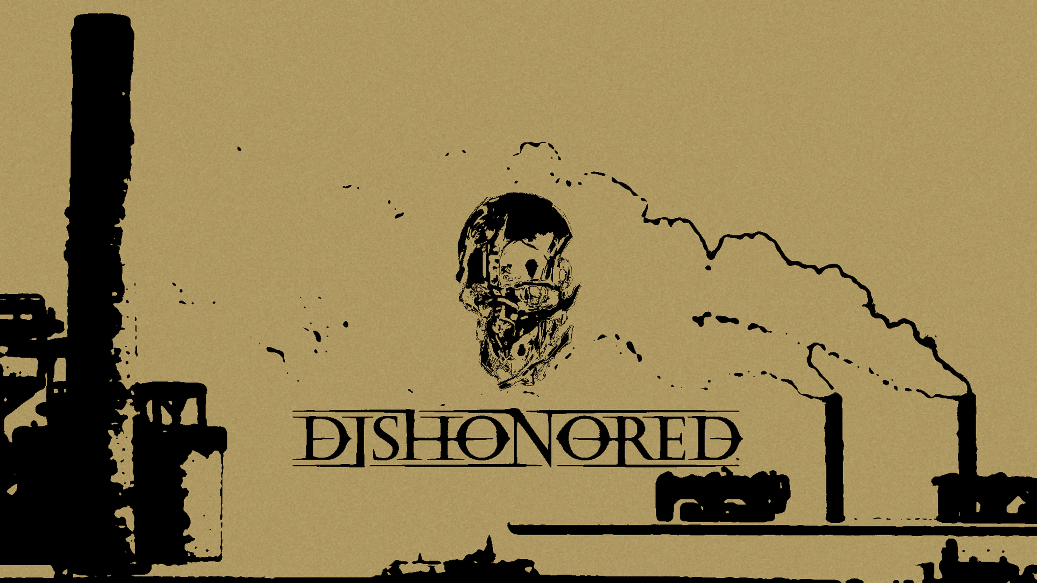 Estetică maro Dishonored 4K Fundal