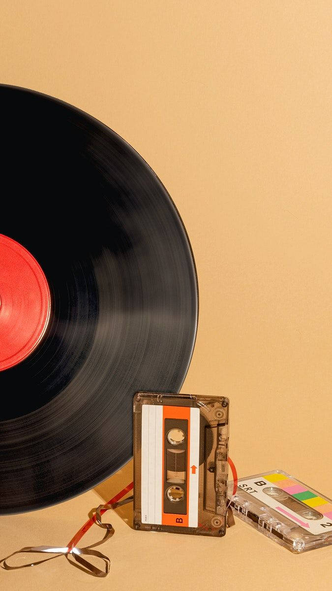 Estetică Muzicală Disc de Vinil Fundal