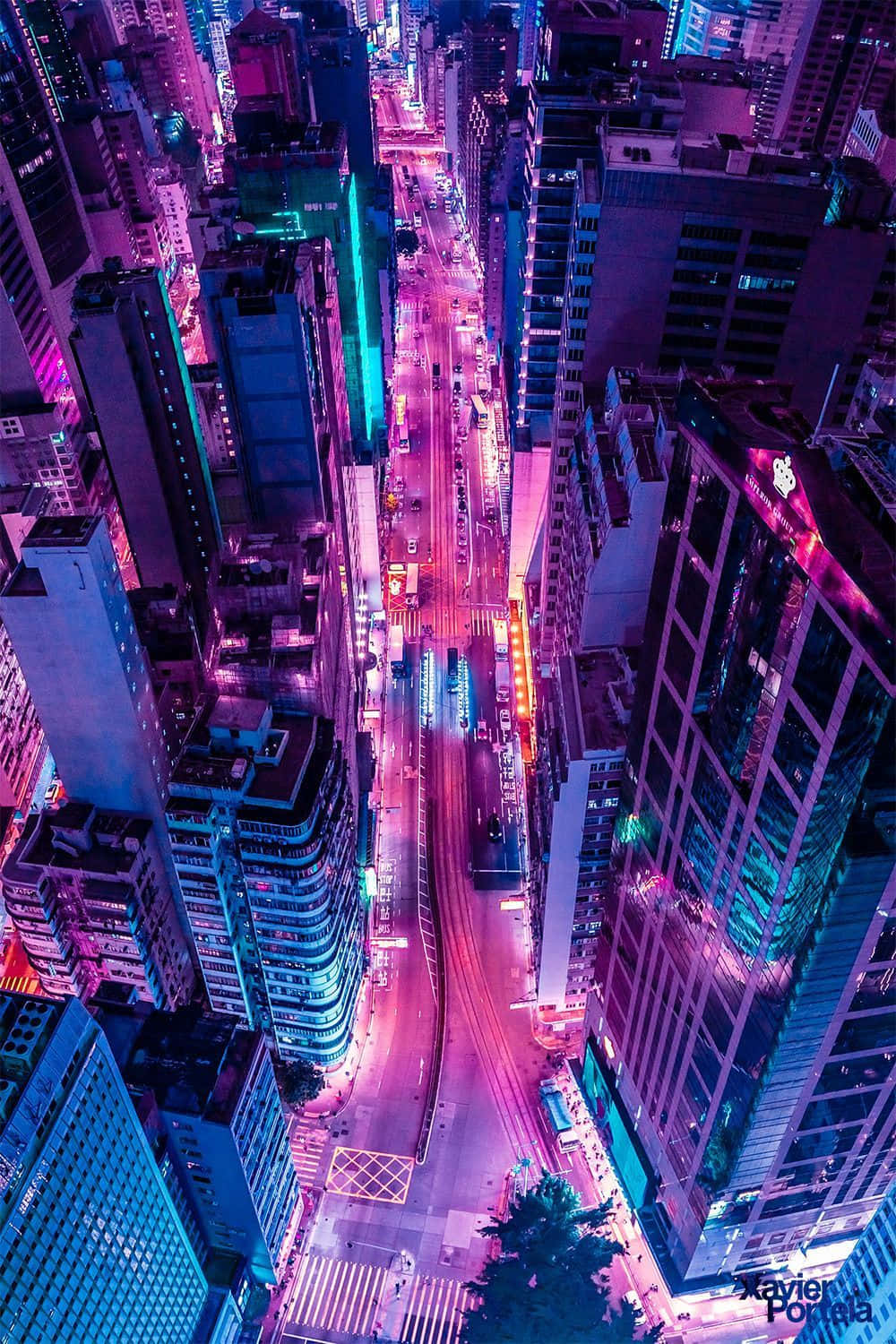 Estetică neon strălucitoare și frumoasă Fundal