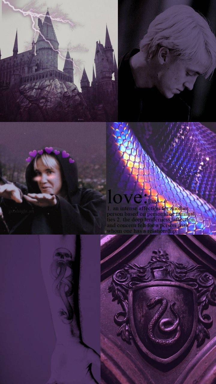 Estetică Purple Draco Malfoy Fundal