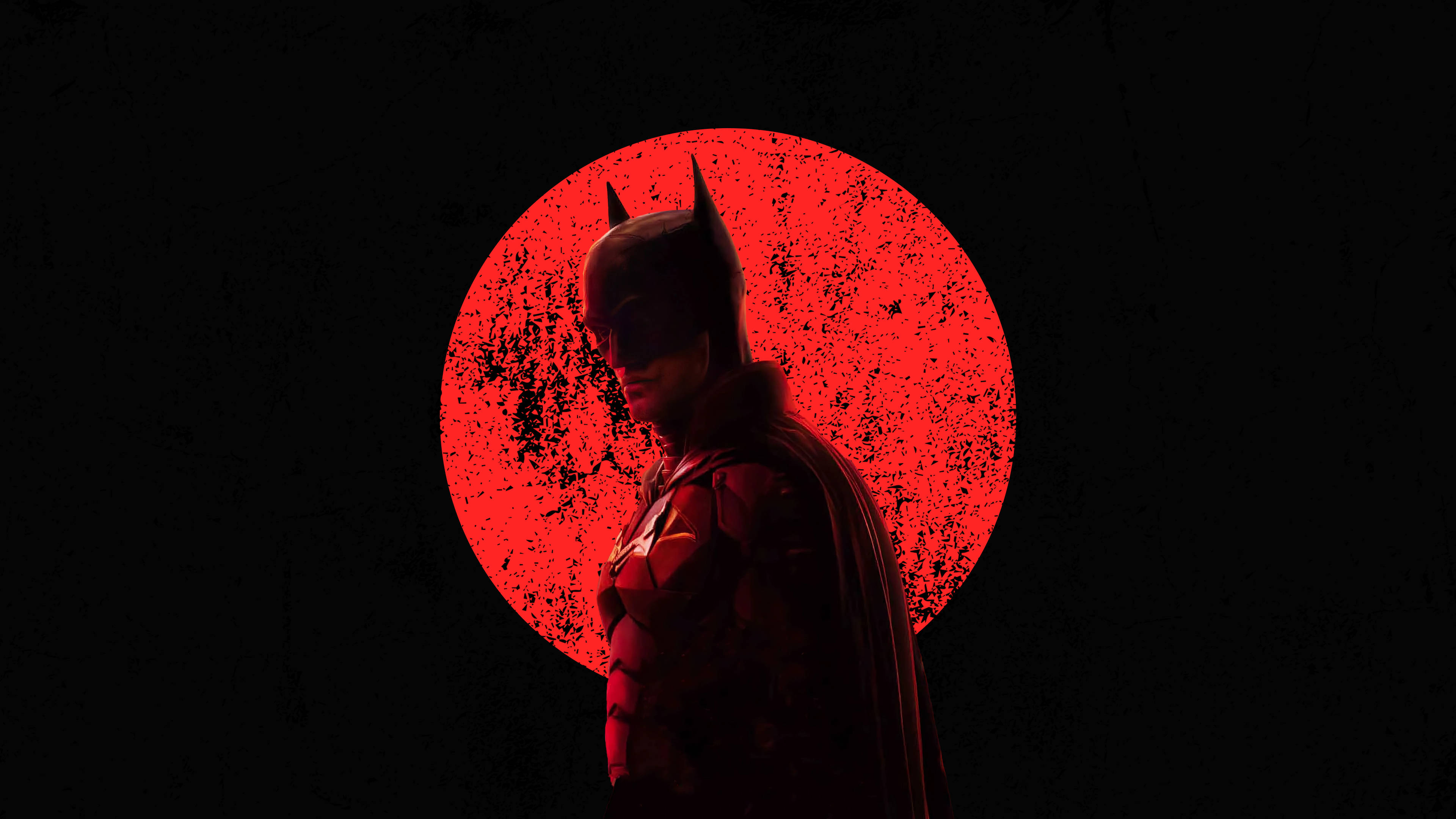 Estetică roșu și negru 4K Gotham Batman Fundal