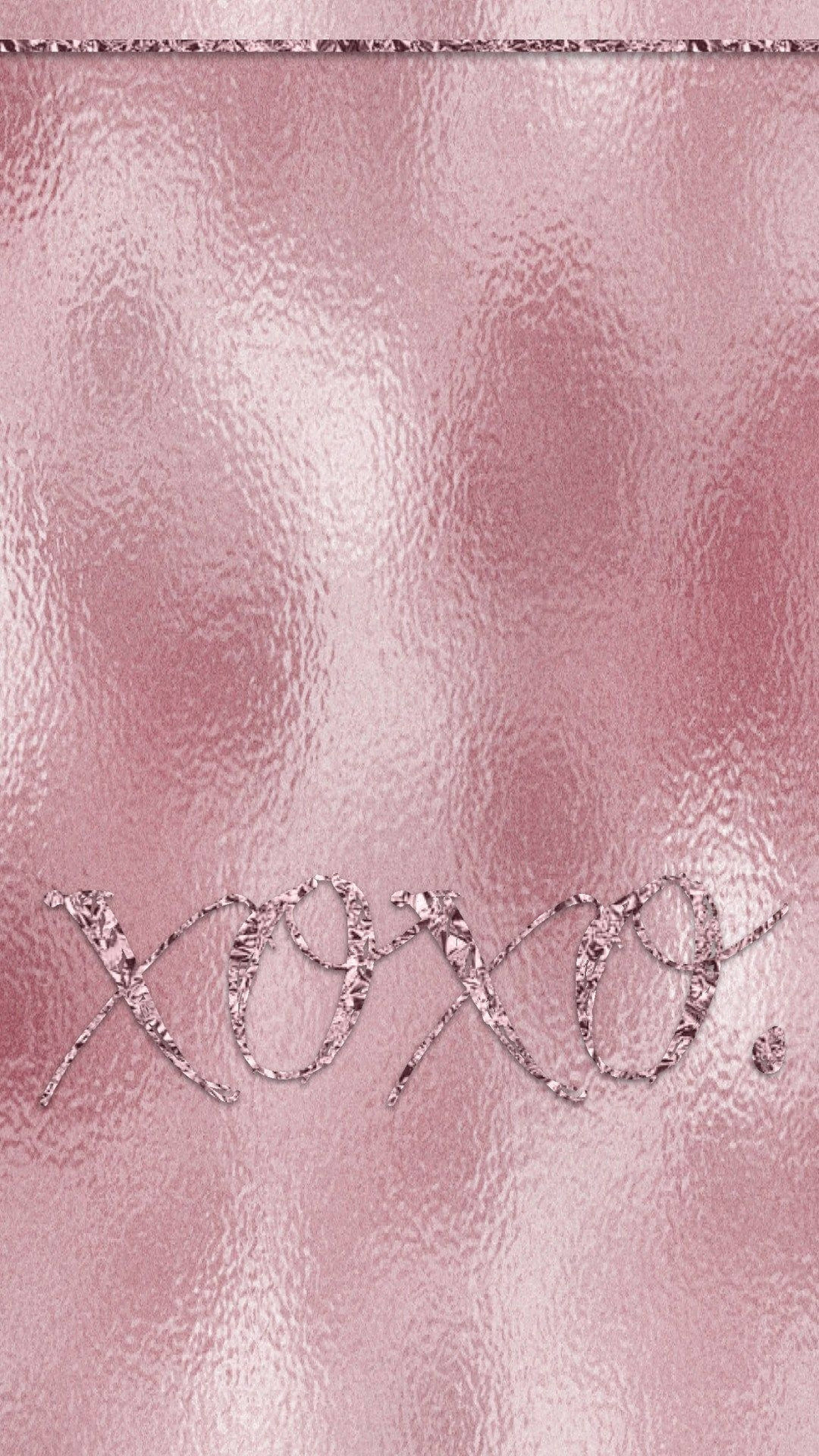 Estetică roz auriu XOXO Fundal