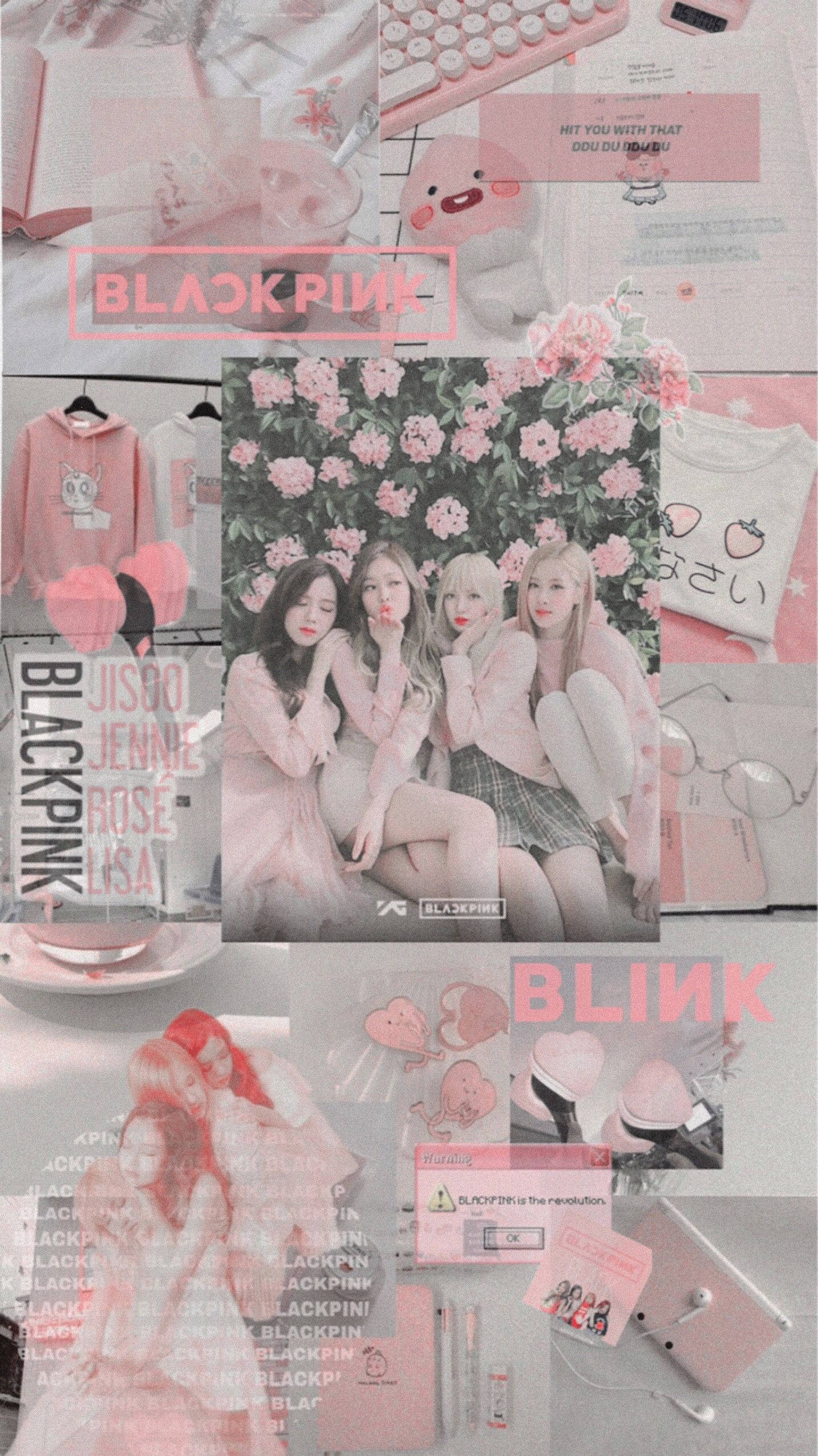 Estetică Roz Drăguță Blackpink Fundal