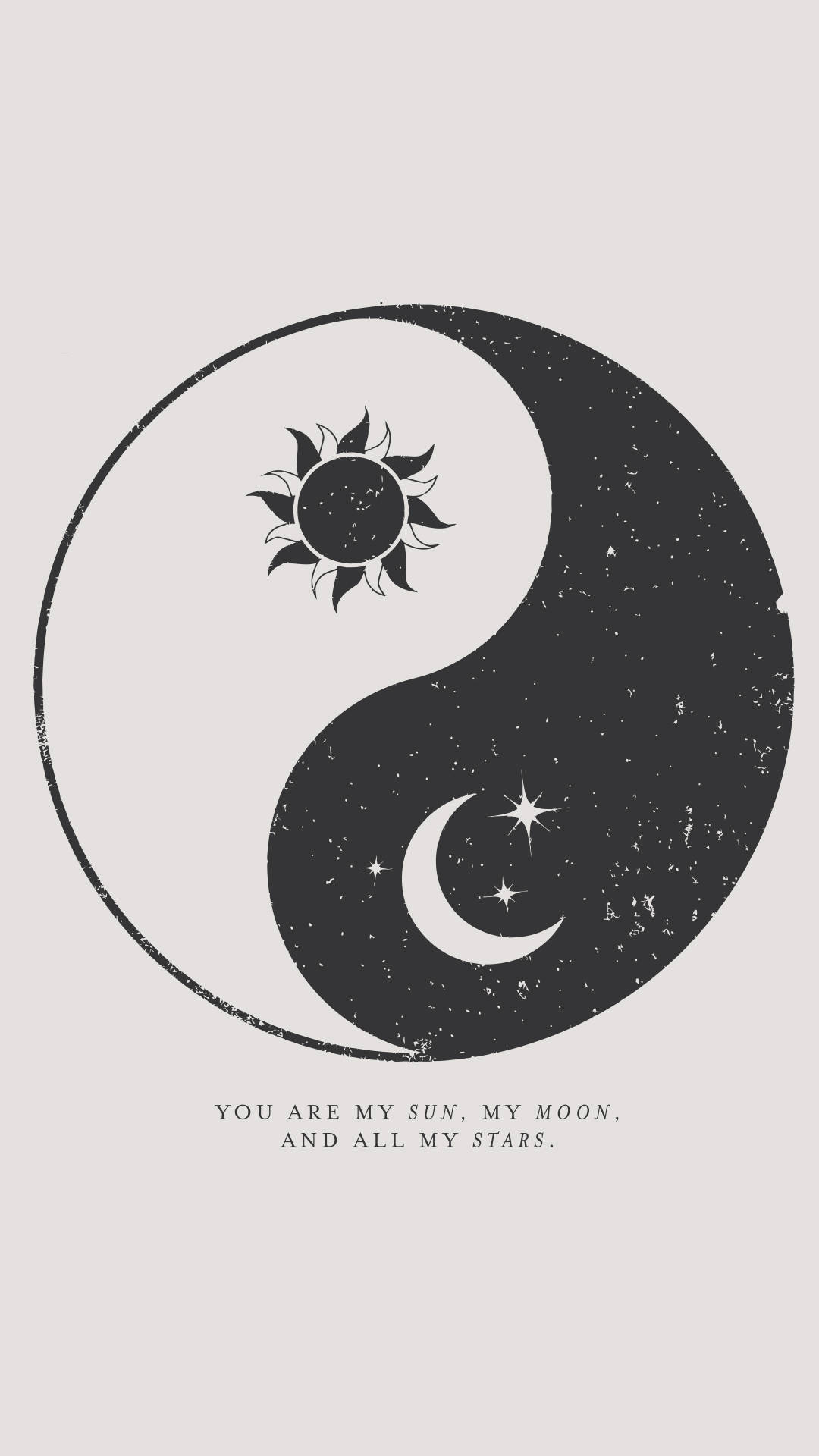 Estetică Spirituală Soare-Lună Yin Yang Fundal