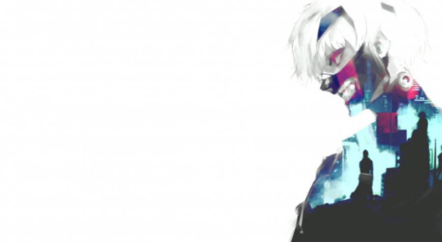 Estetică Tokyo Ghoul cu Silueta lui Ken Fundal