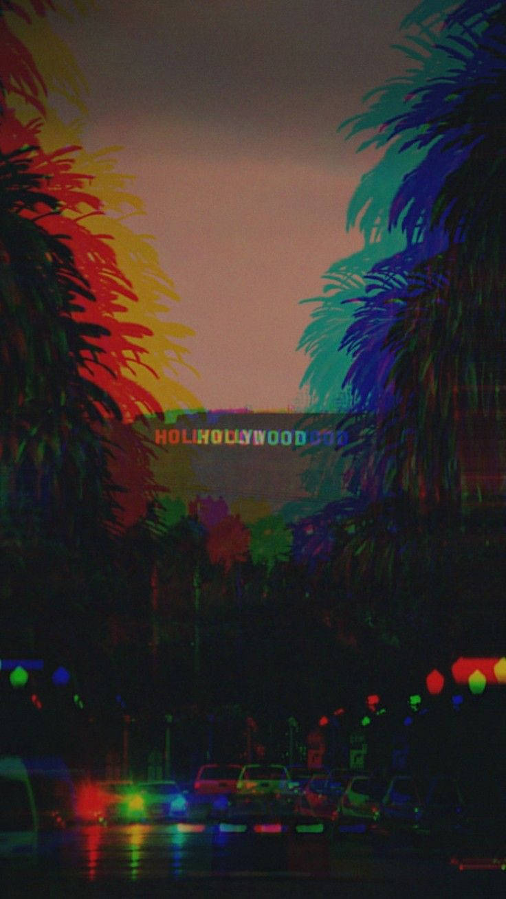 Estetică Trippy Hollywood Fundal