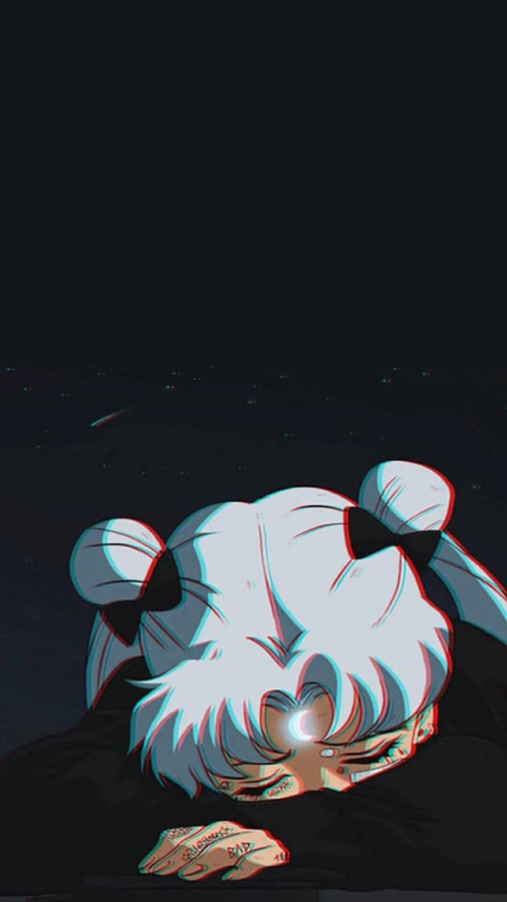 Estetica tristă Sailor Moon anime Fundal